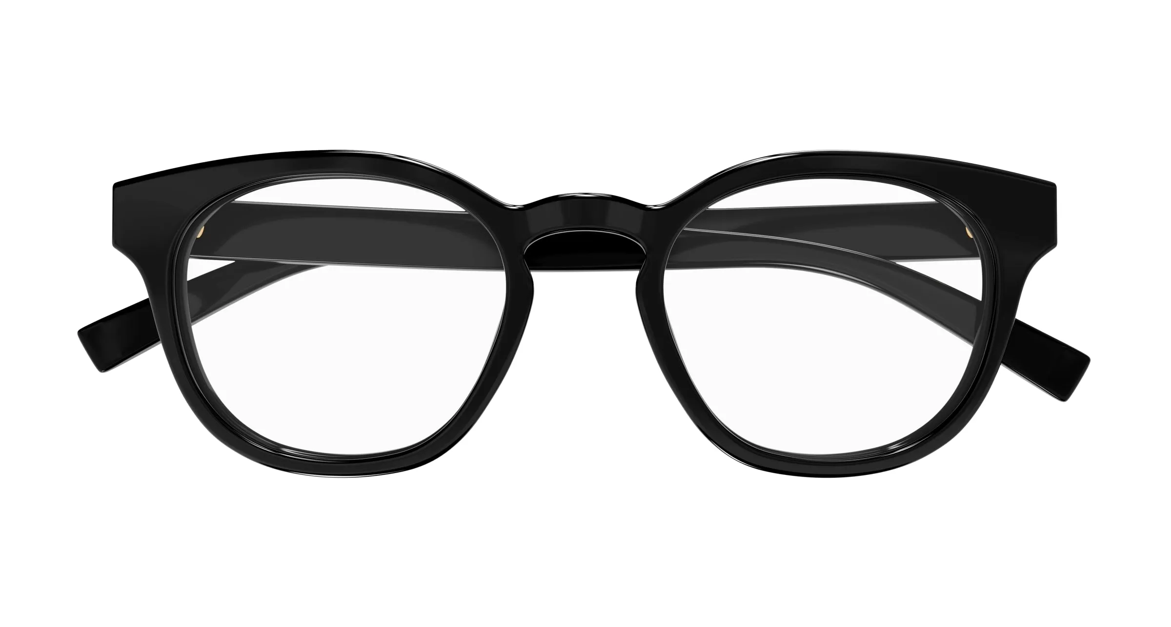 Gucci GG1859O 001 Montature da vista Iniettato Nero Trasparente Rotonda - immagine 2