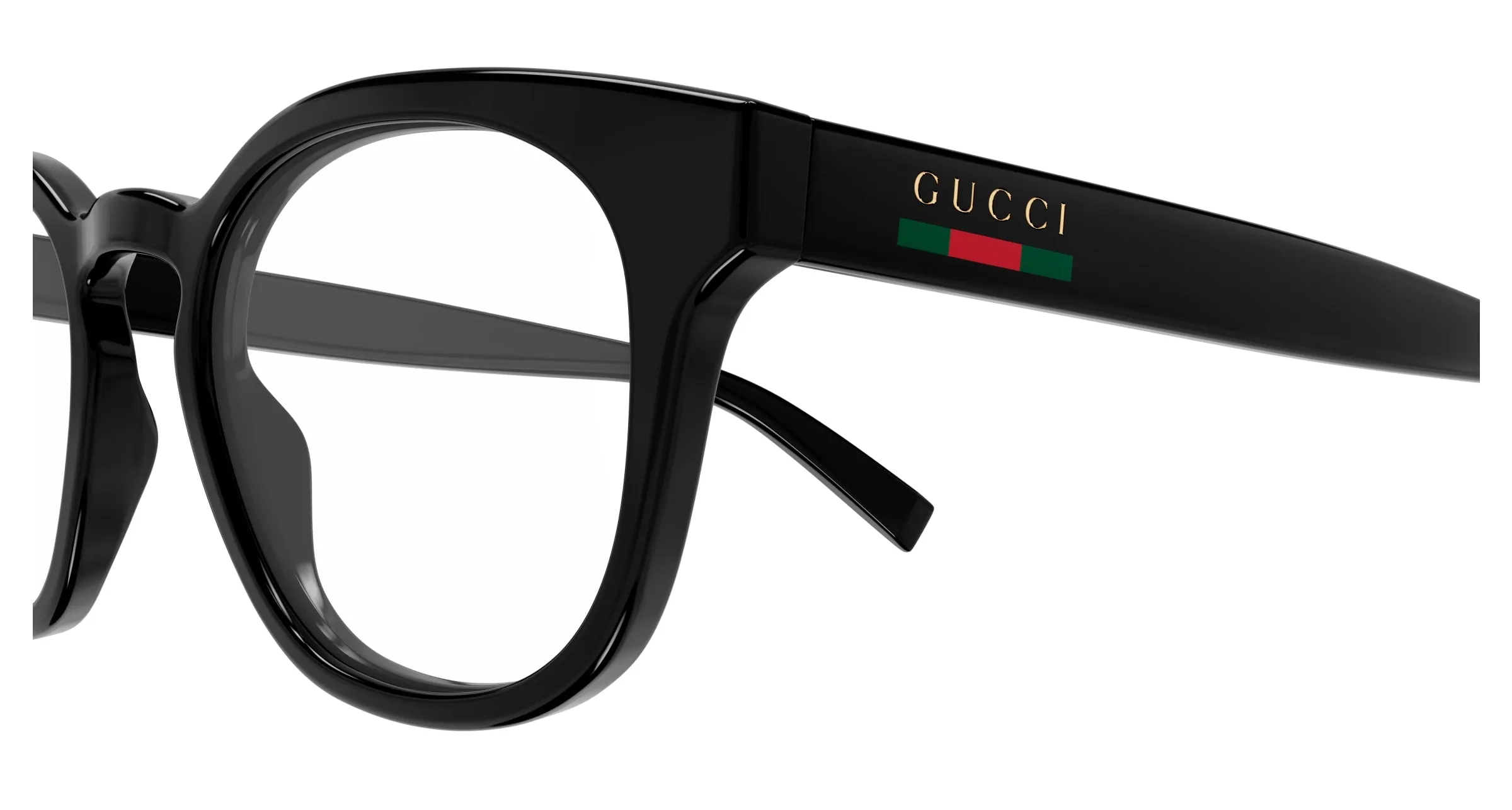 Gucci GG1859O 001 Montature da vista Iniettato Nero Trasparente Rotonda - immagine 3