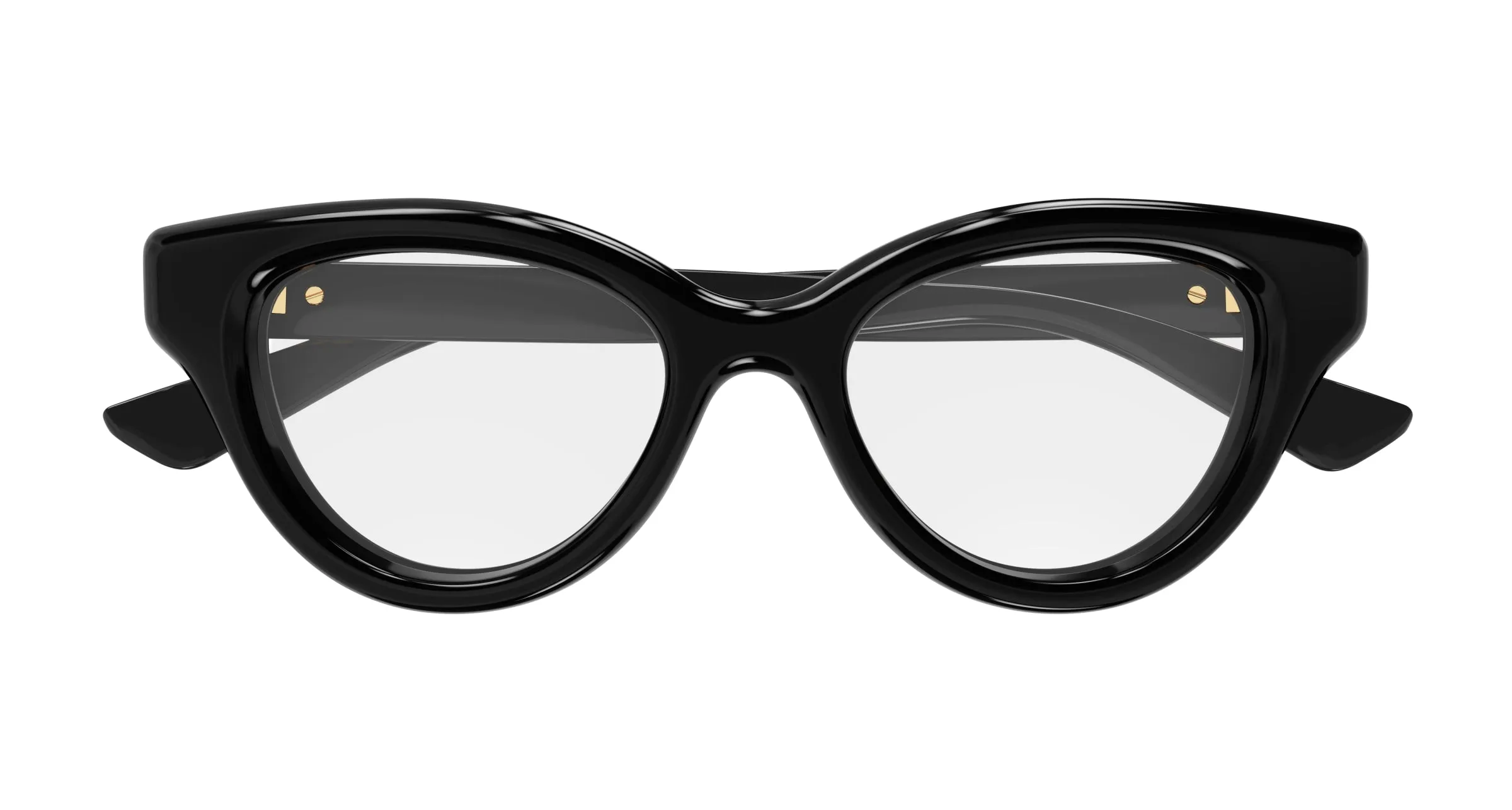Gucci GG1832O 001 Montature da vista Iniettato Nero Trasparente Cat Eye - immagine 2