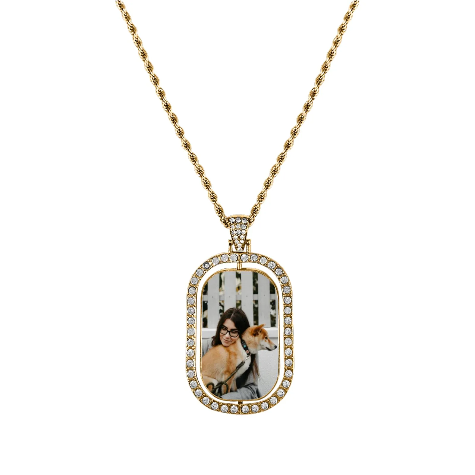 Regalo personalizzato per Donna uomo - Collana con foto personalizzata Ciondolo personalizzato collana nome personalizzabile gioielli personalizzati per san valentino compleanno anniversario - immagine 2