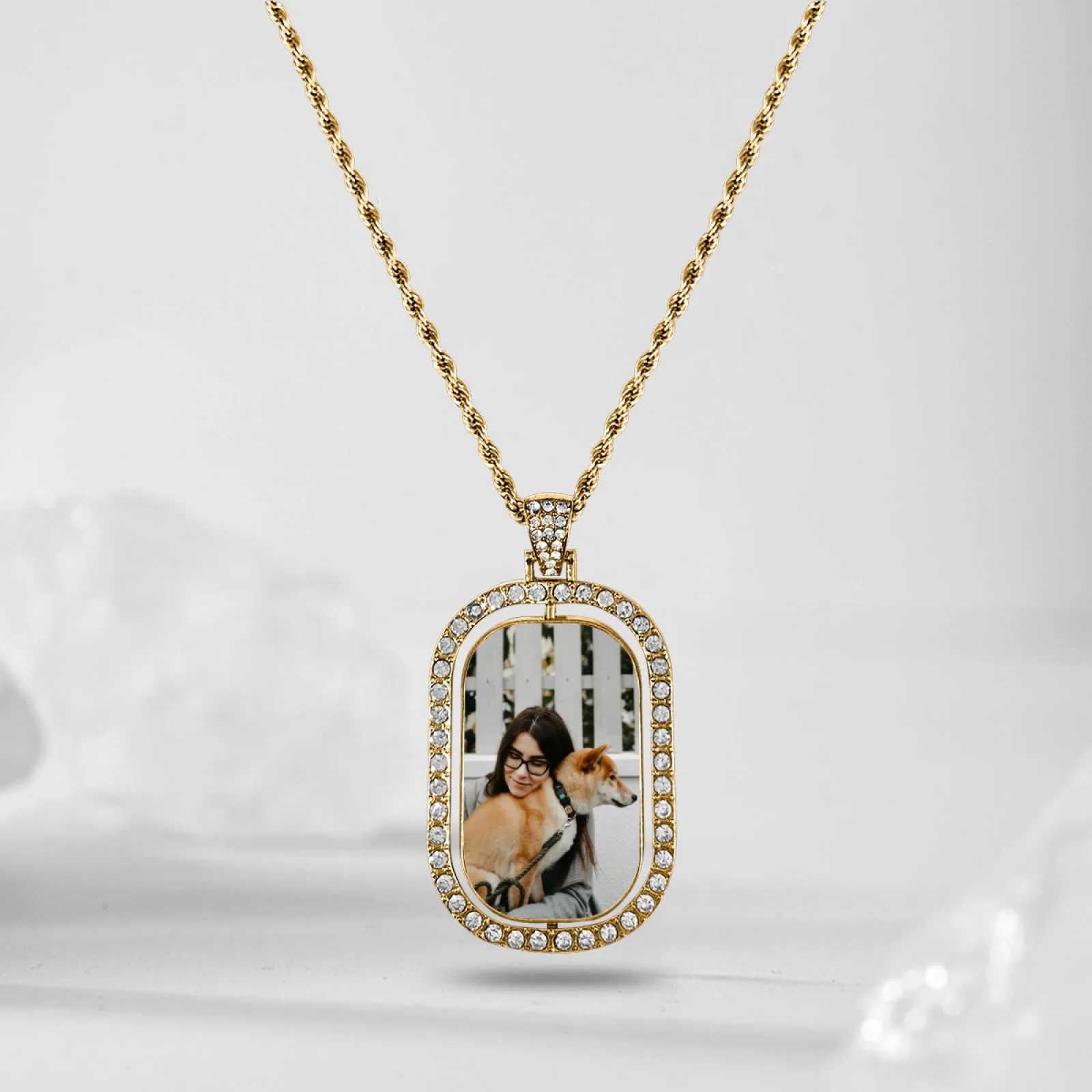 Regalo personalizzato per Donna uomo - Collana con foto personalizzata Ciondolo personalizzato collana nome personalizzabile gioielli personalizzati per san valentino compleanno anniversario - immagine 4