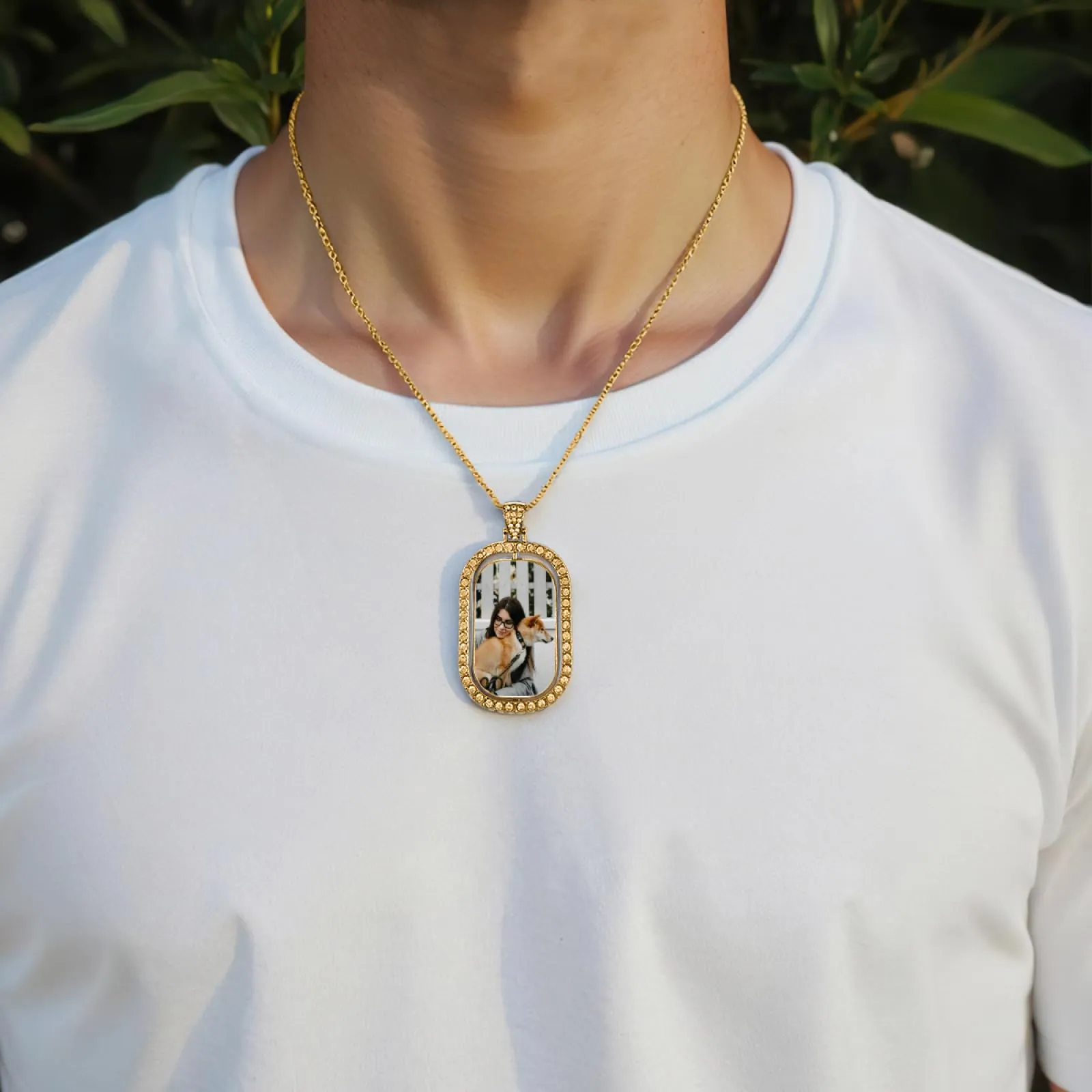 Regalo personalizzato per Donna uomo - Collana con foto personalizzata Ciondolo personalizzato collana nome personalizzabile gioielli personalizzati per san valentino compleanno anniversario - immagine 5