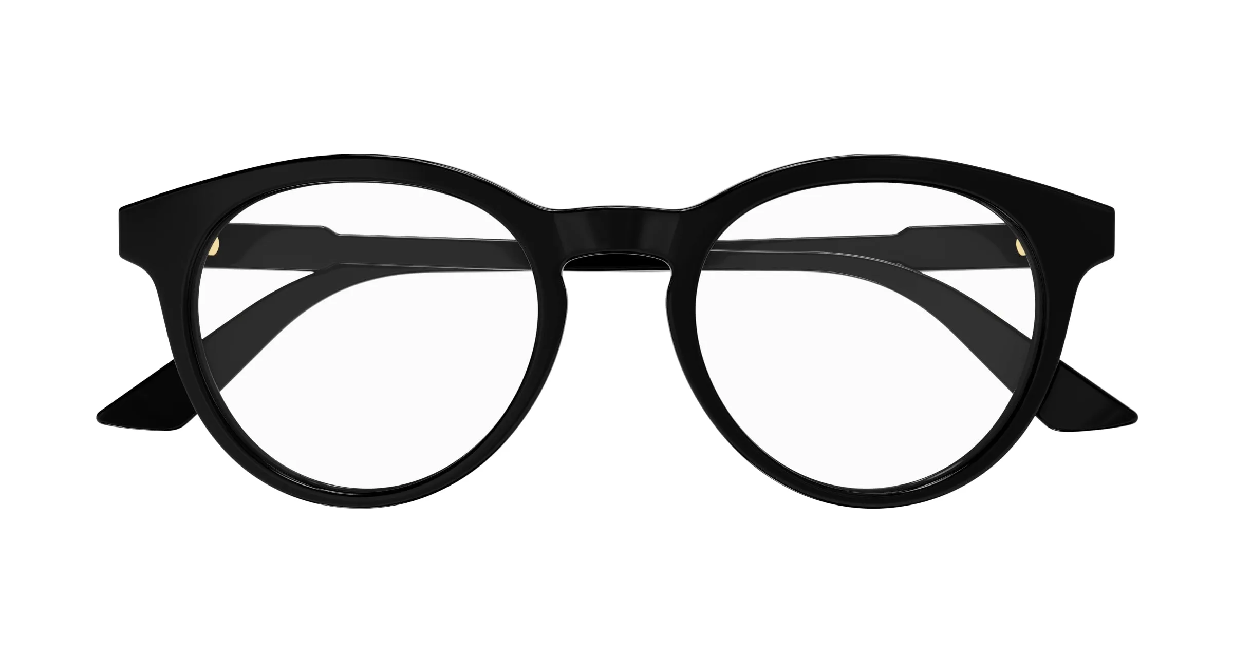 Gucci GG1822O 001 Montature da vista Acetato Nero Trasparente Rotonda - immagine 2