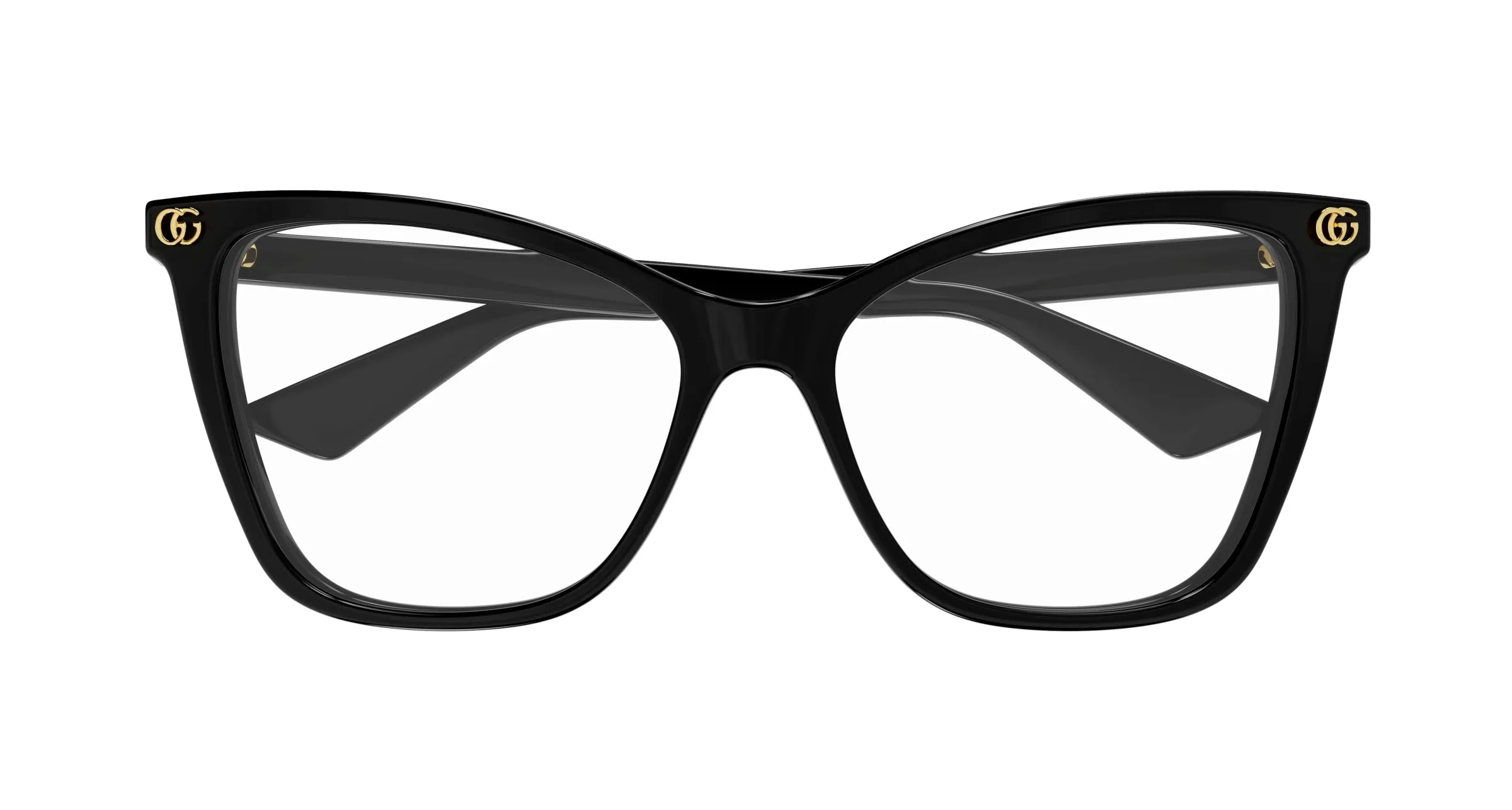 Gucci GG1817O 001 Montature da vista Acetato Nero Trasparente Cat Eye - immagine 2