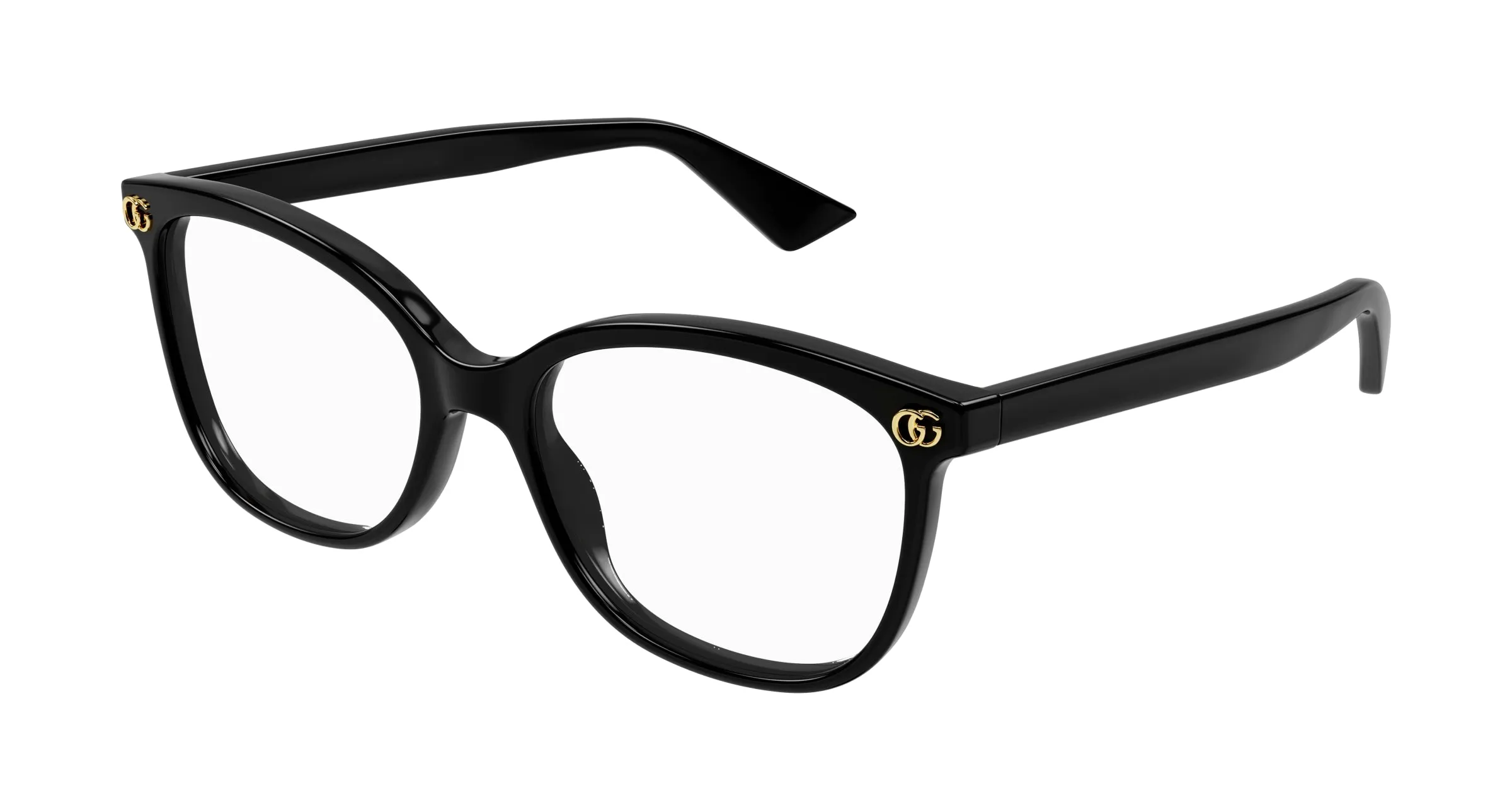 Gucci GG1816O 005 Montature da vista Acetato Nero Trasparente Squadrata - immagine 1