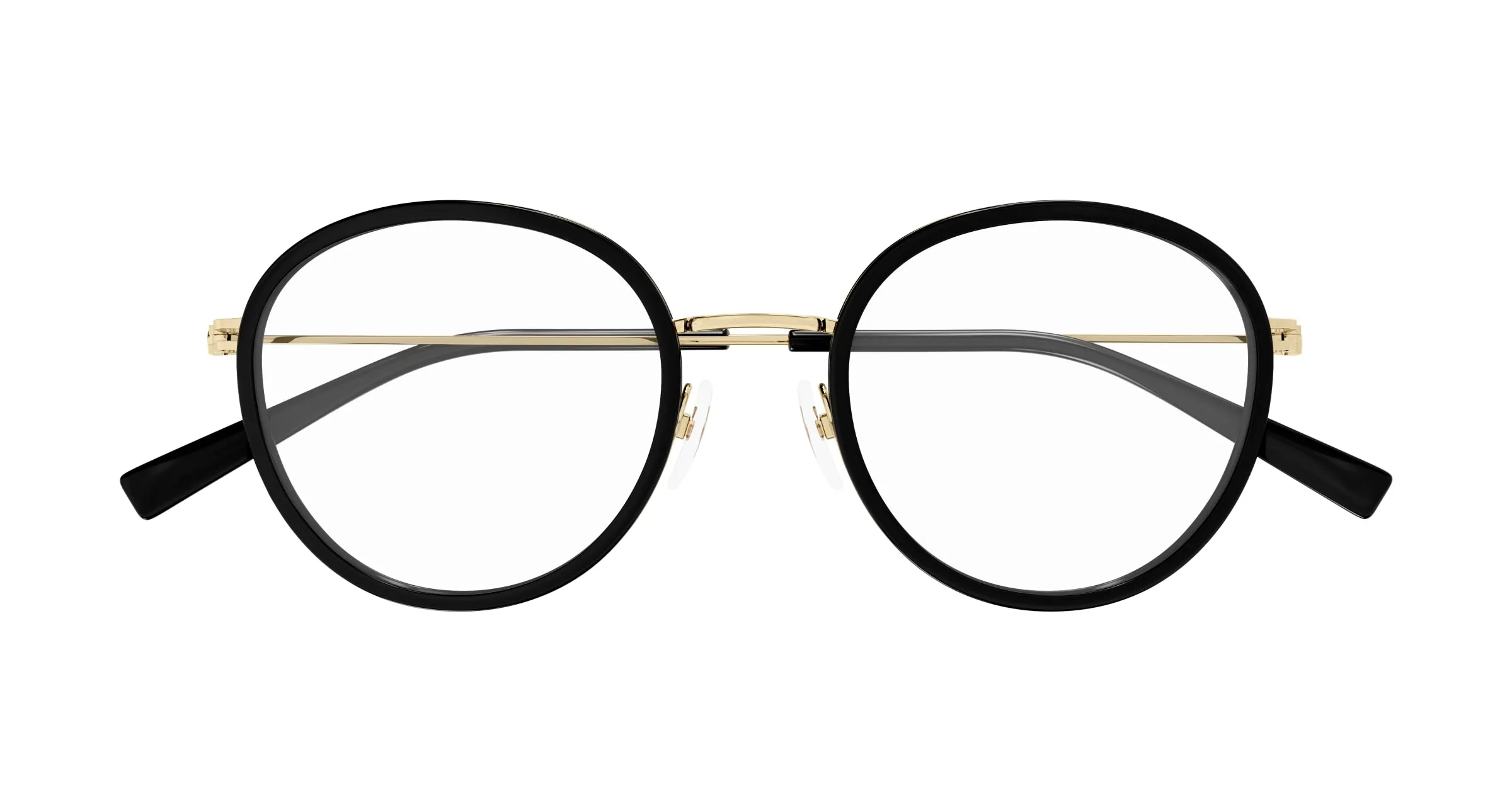 Gucci GG1851O 001 Montature da vista Iniettato Nero Trasparente Rotonda - immagine 2
