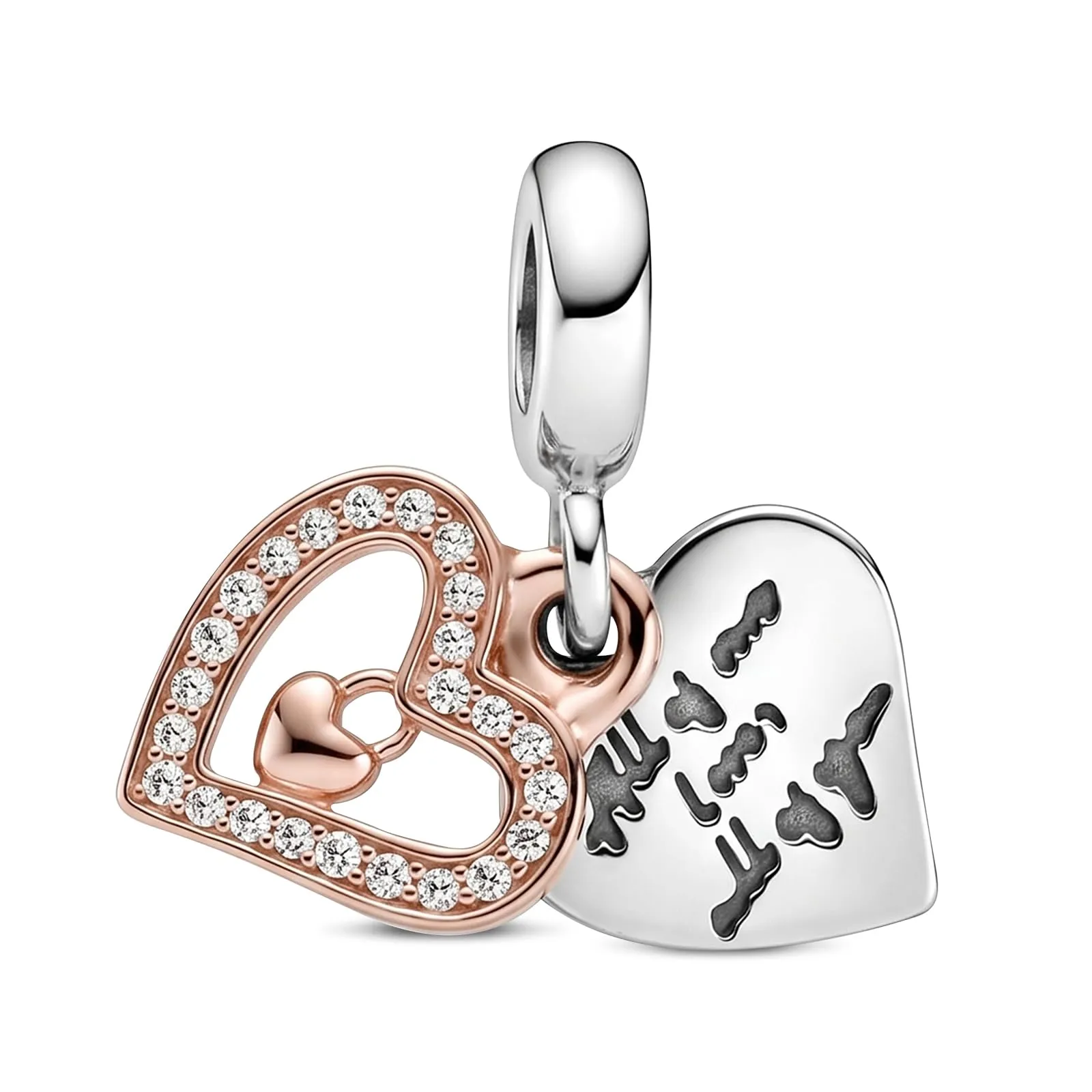 Ciondoli per Collane Argento 925 per Donna Charms per Bracciali in Oro Rosa - immagine 1