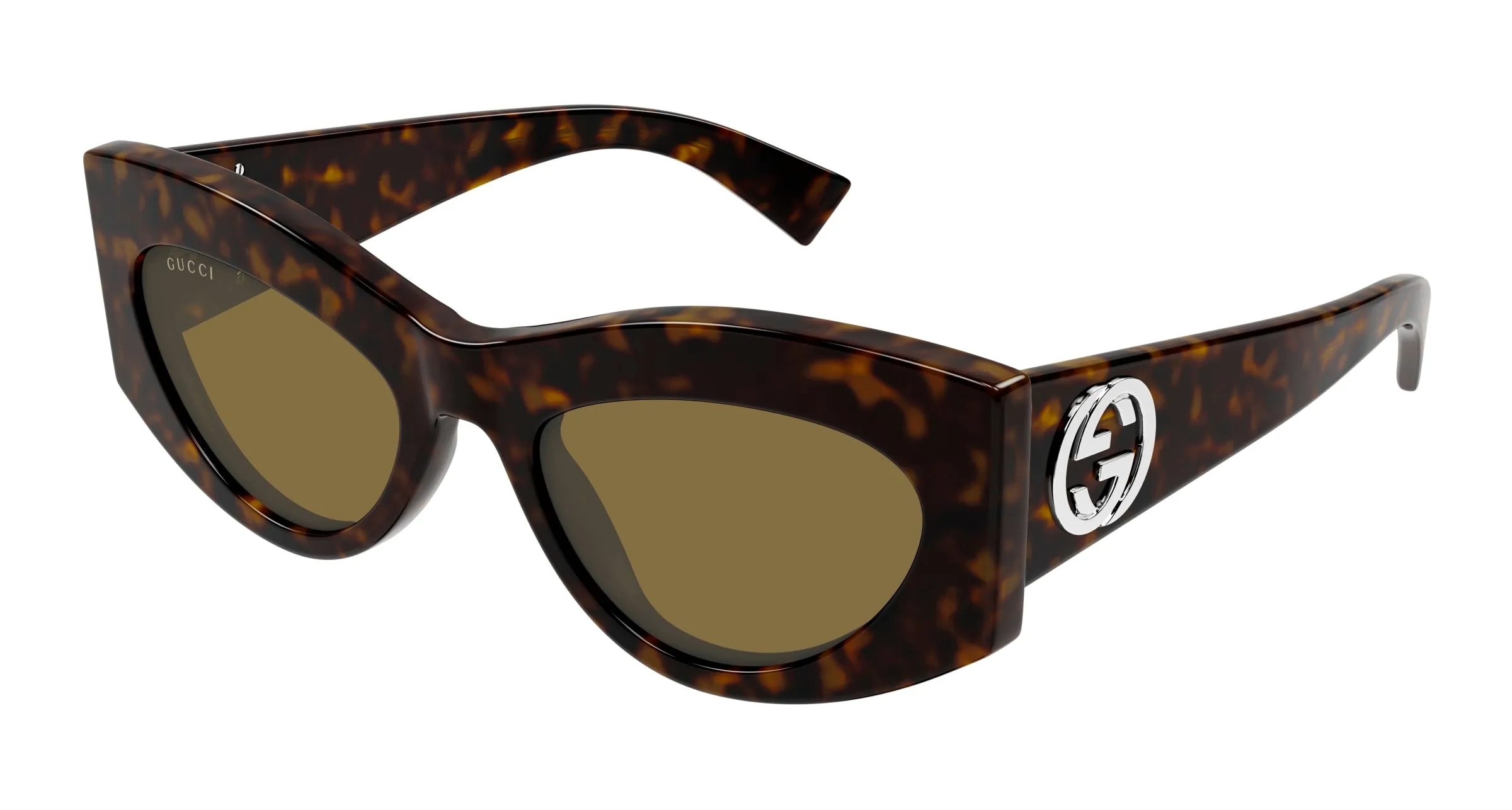 Gucci GG1843S 002 Occhiali da sole Acetato Havana Marrone Cat Eye - immagine 1