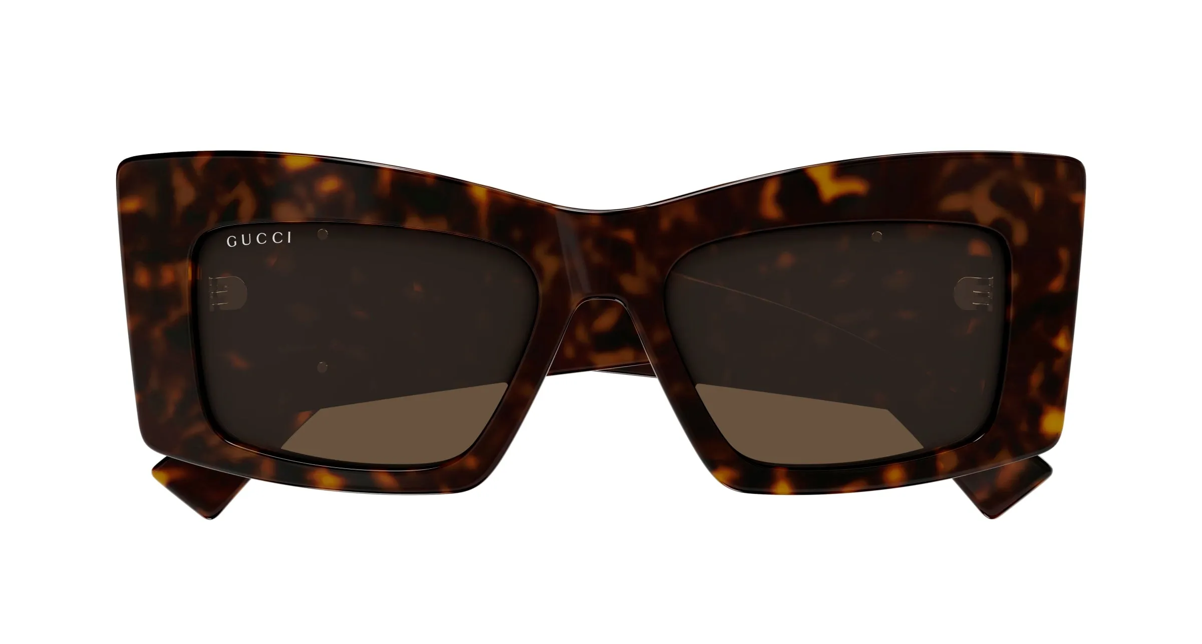 Gucci GG1842S 002 Occhiali da sole Acetato Havana Marrone Farfalla - immagine 2