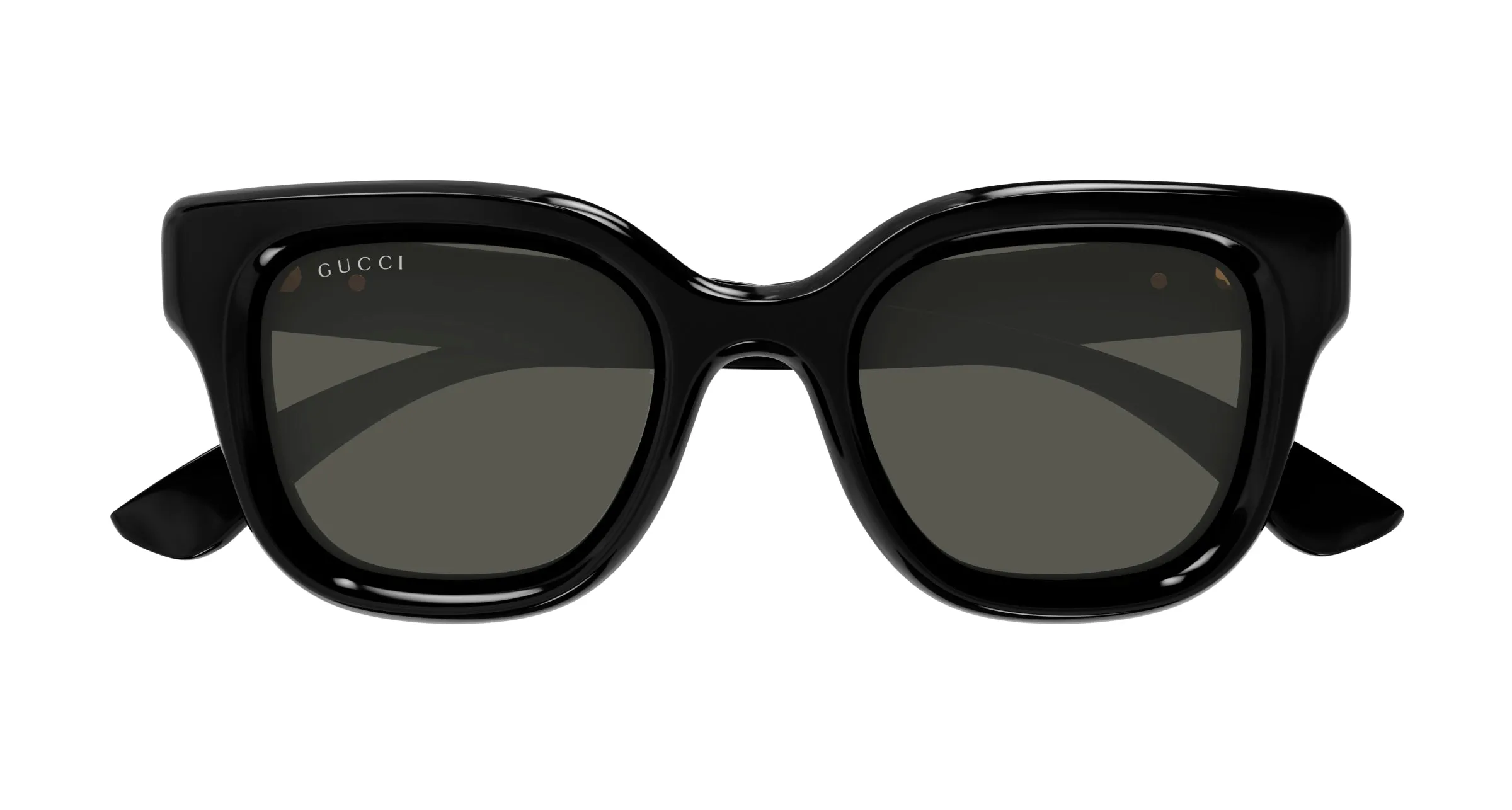 Gucci GG1828S 001 Occhiali da sole Iniettato Nero Grigio Rotonda - immagine 2