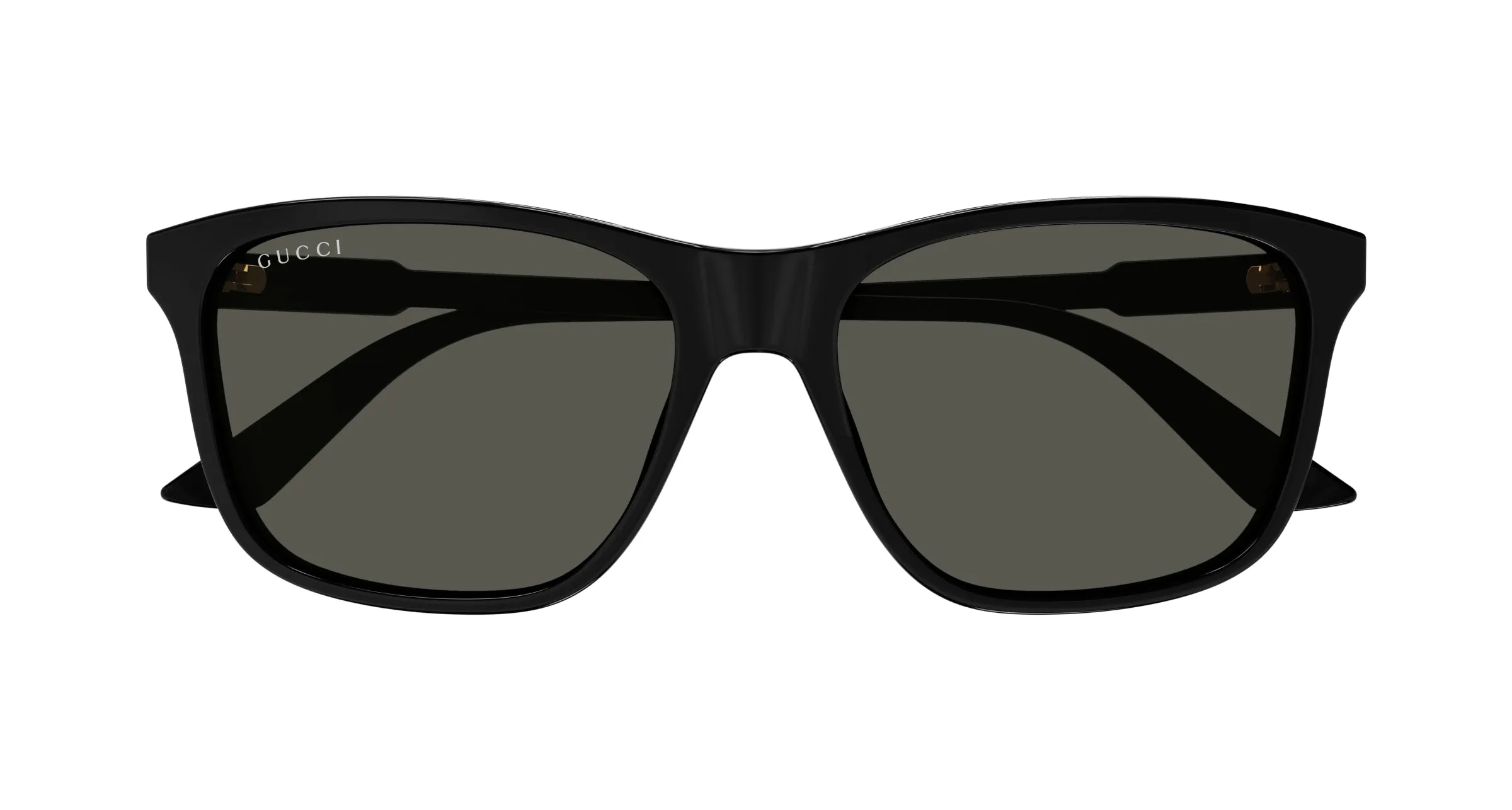 Gucci GG1819S 001 Occhiali da sole Acetato Nero Grigio Squadrata - immagine 2
