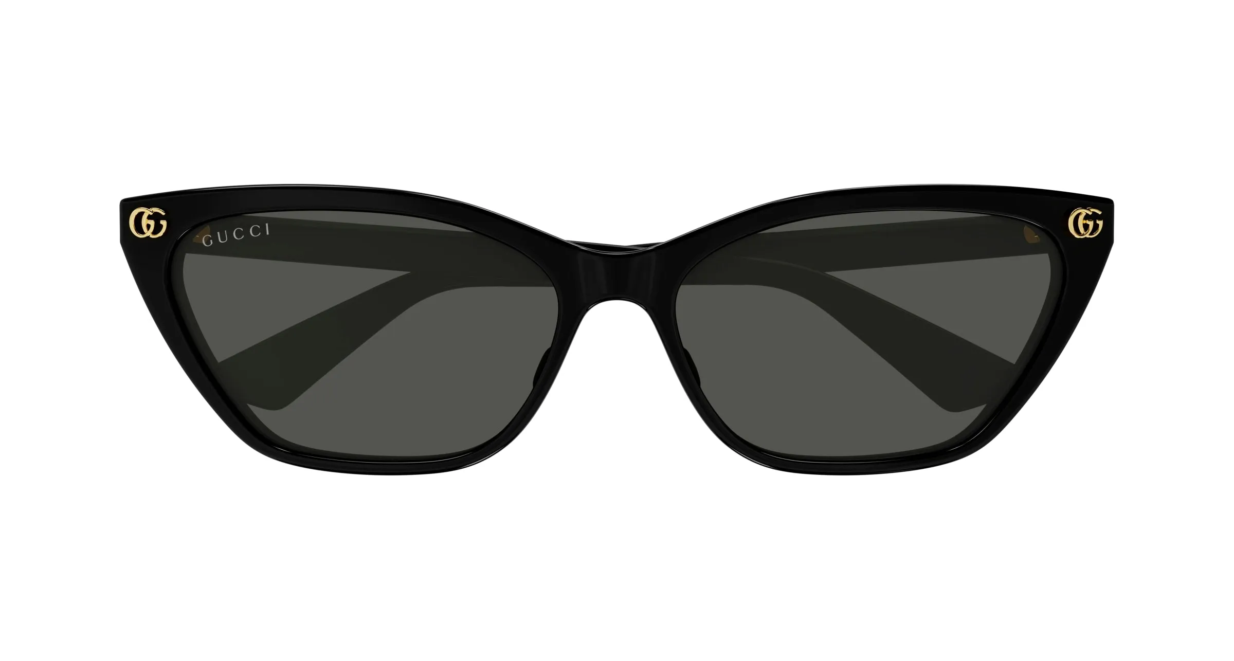 Gucci GG1815S 001 Occhiali da sole Acetato Nero Grigio Cat Eye - immagine 2