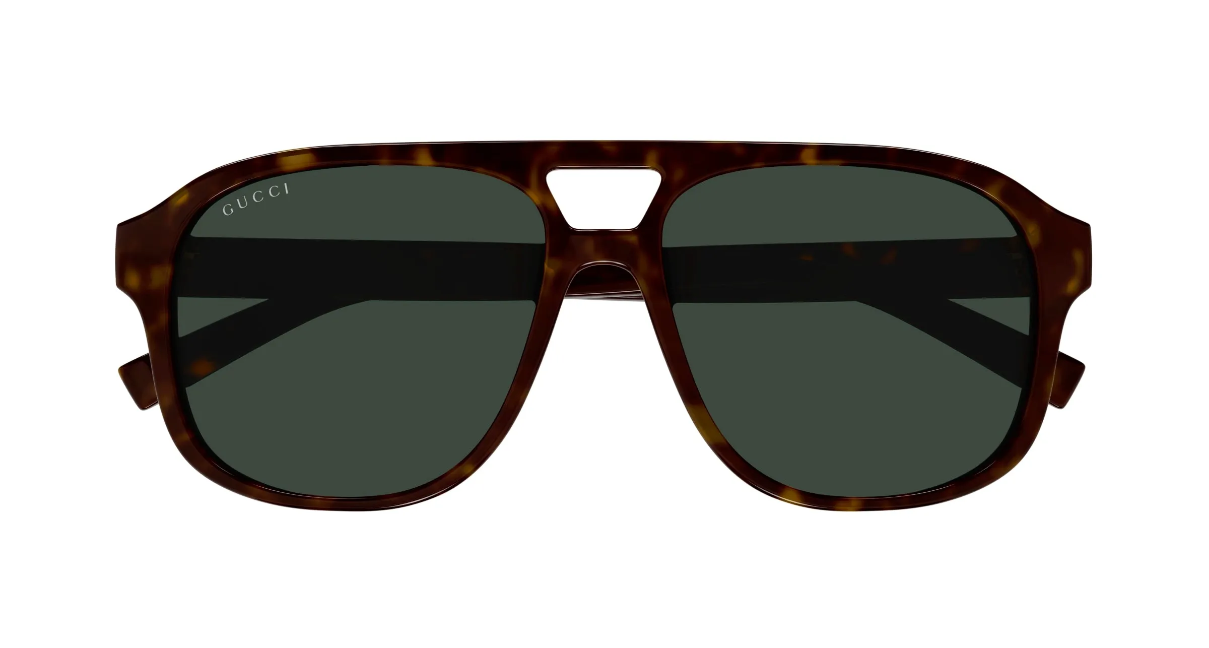 Gucci GG1856S 002 Occhiali da sole Iniettato Havana Verde Pilot - immagine 2