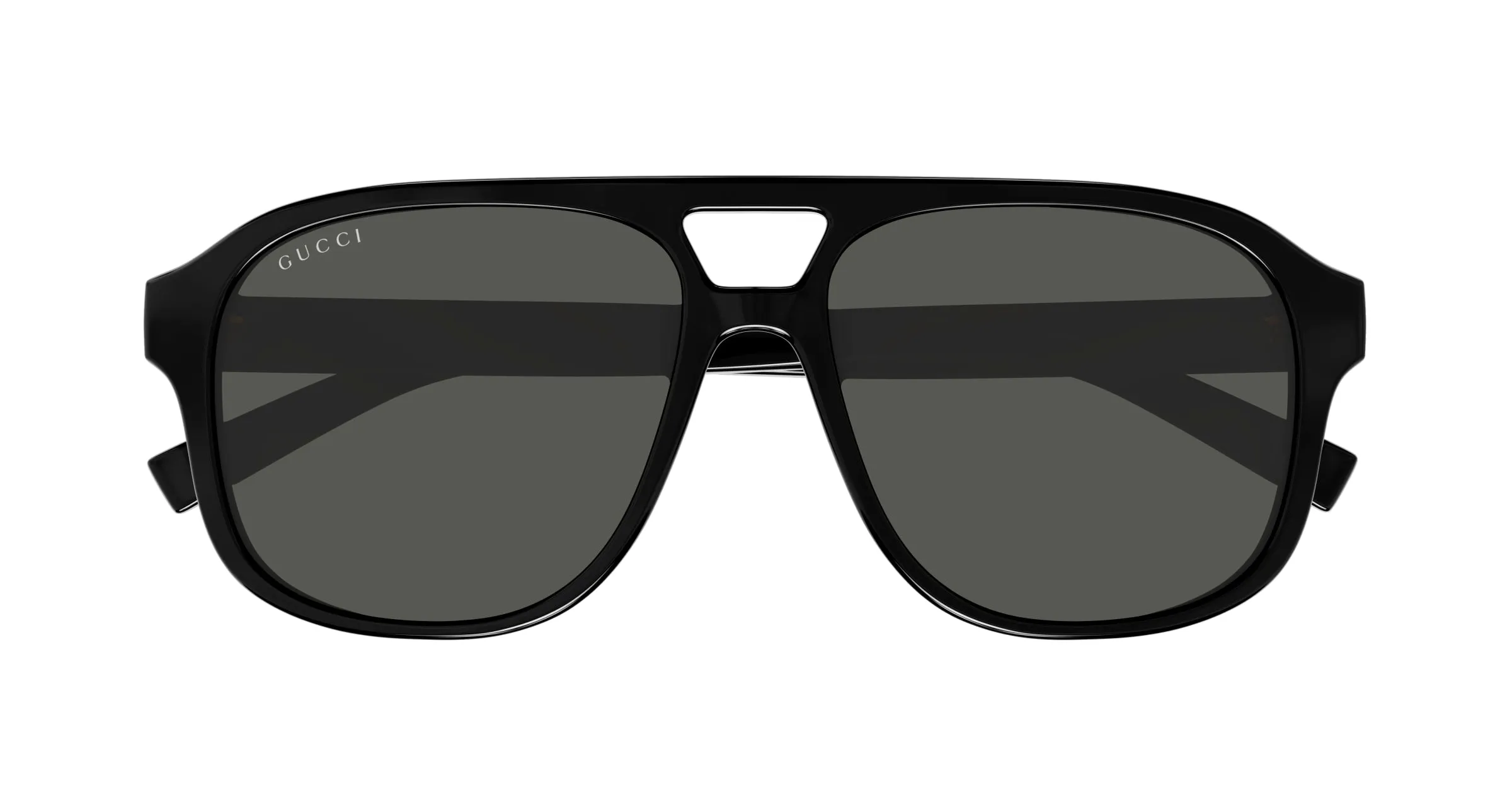 Gucci GG1856S 001 Occhiali da sole Iniettato Nero Grigio Pilot - immagine 2