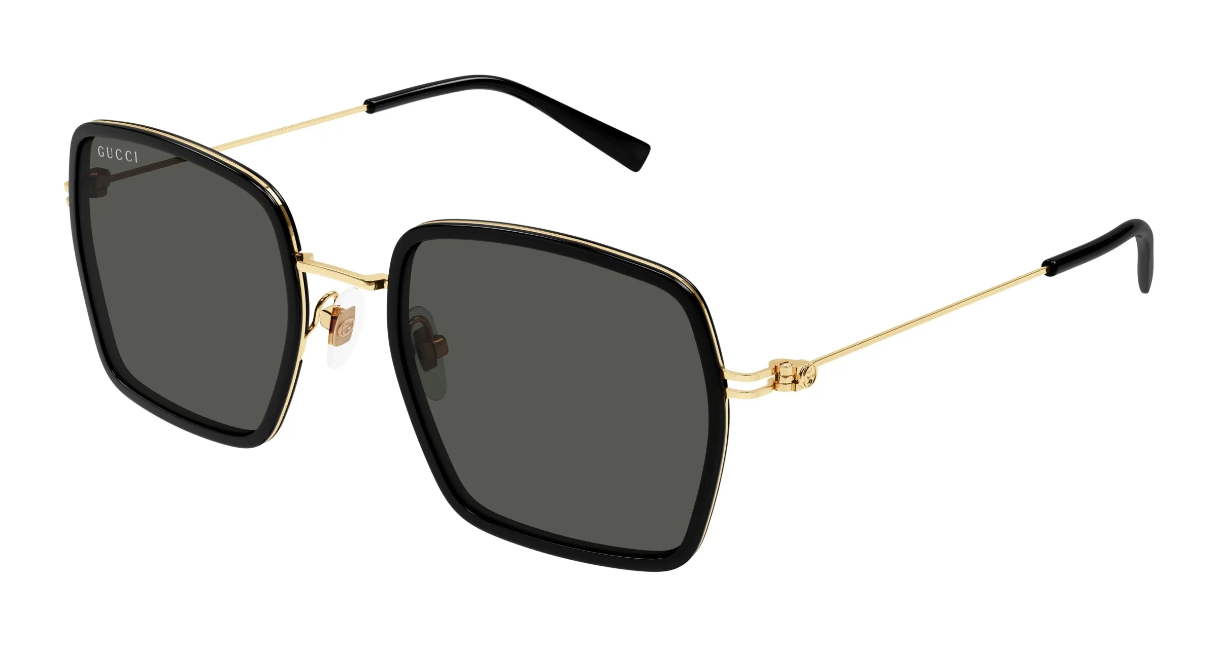 Gucci GG1848S 001 Occhiali da sole Iniettato Nero Grigio Squadrata - immagine 1