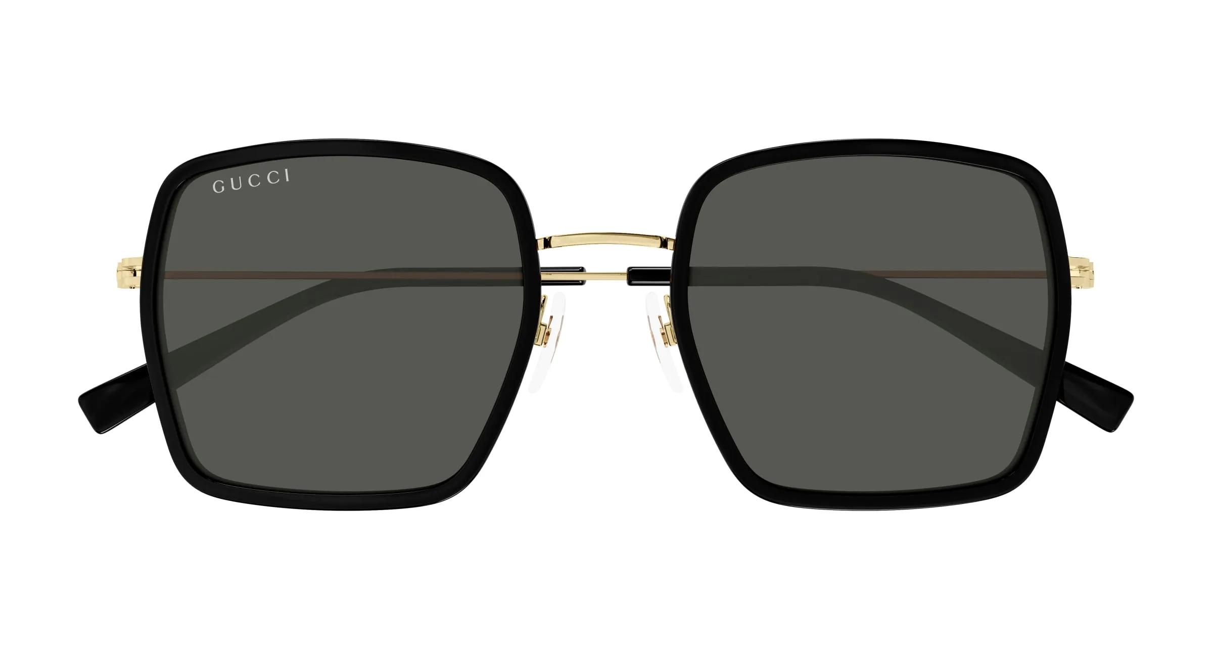 Gucci GG1848S 001 Occhiali da sole Iniettato Nero Grigio Squadrata - immagine 2