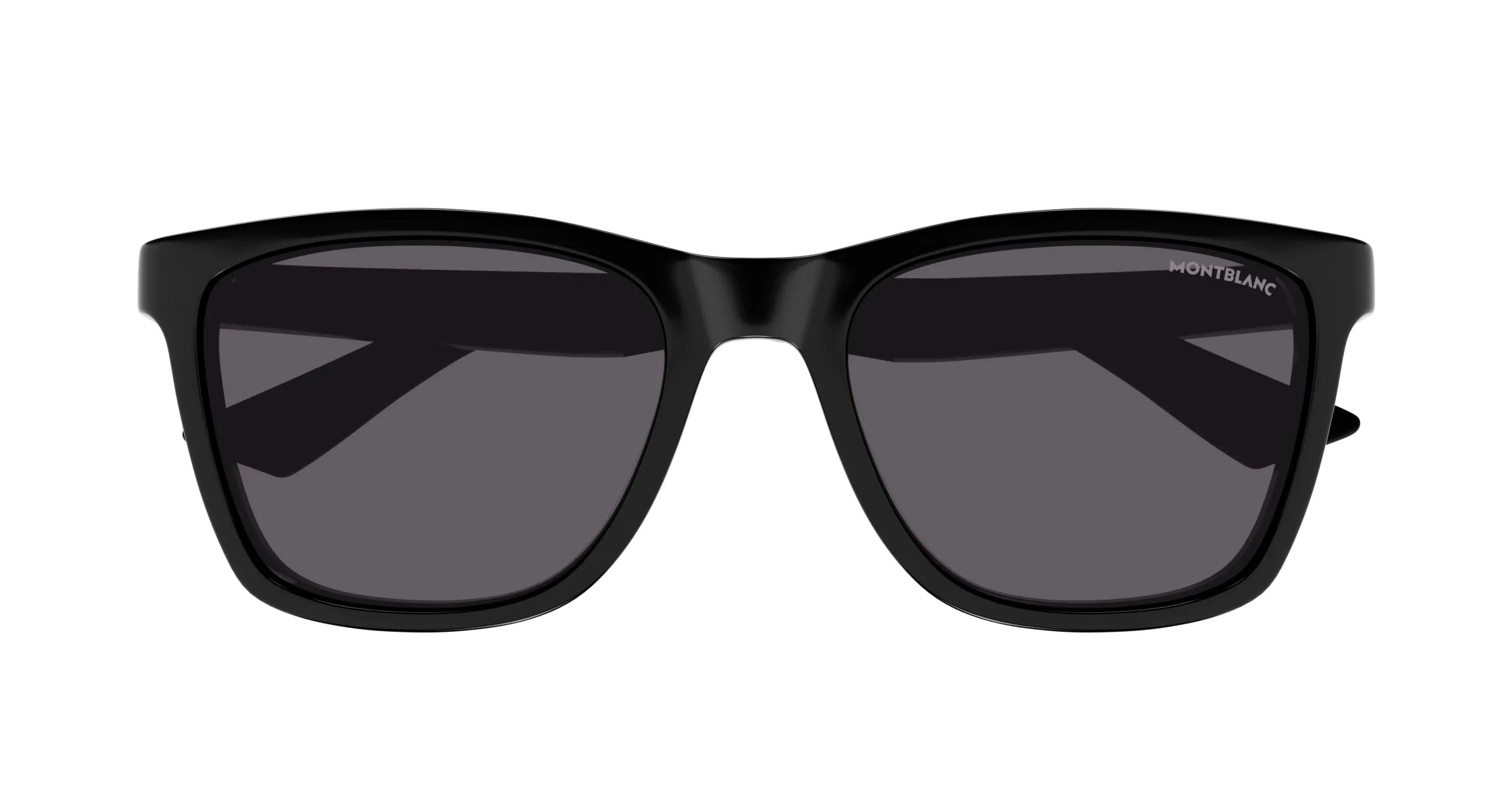 Montblanc MB0399S 005 Occhiali da sole Iniettato Nero Grigio Squadrata - immagine 2