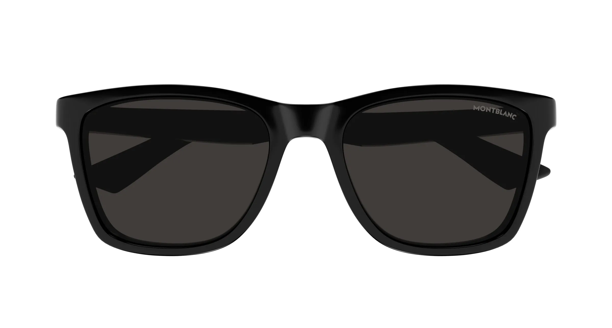 Montblanc MB0399S 001 Occhiali da sole Iniettato Nero Grigio Squadrata - immagine 2