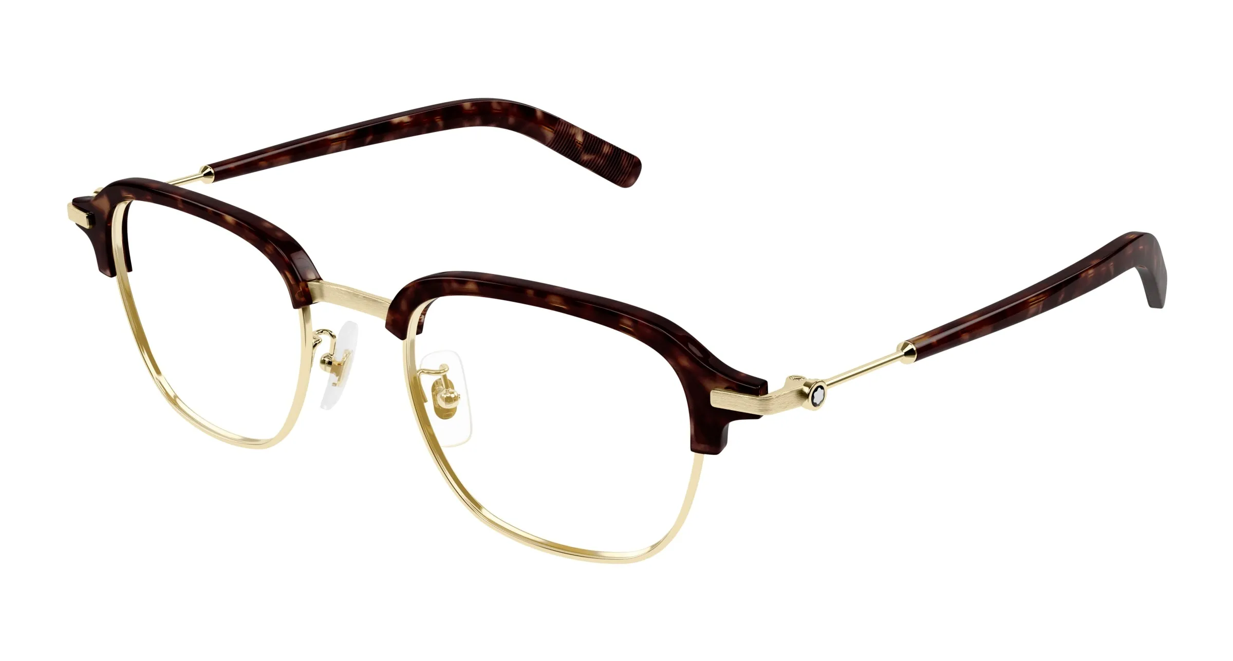 Montblanc MB0390O 003 Montature da vista Metallo Oro Trasparente Squadrata - immagine 1