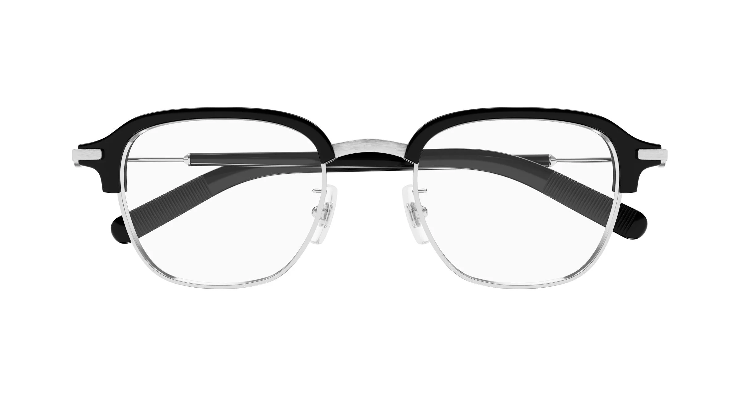 Montblanc MB0390O 001 Montature da vista Metallo Argento Trasparente Squadrata - immagine 3