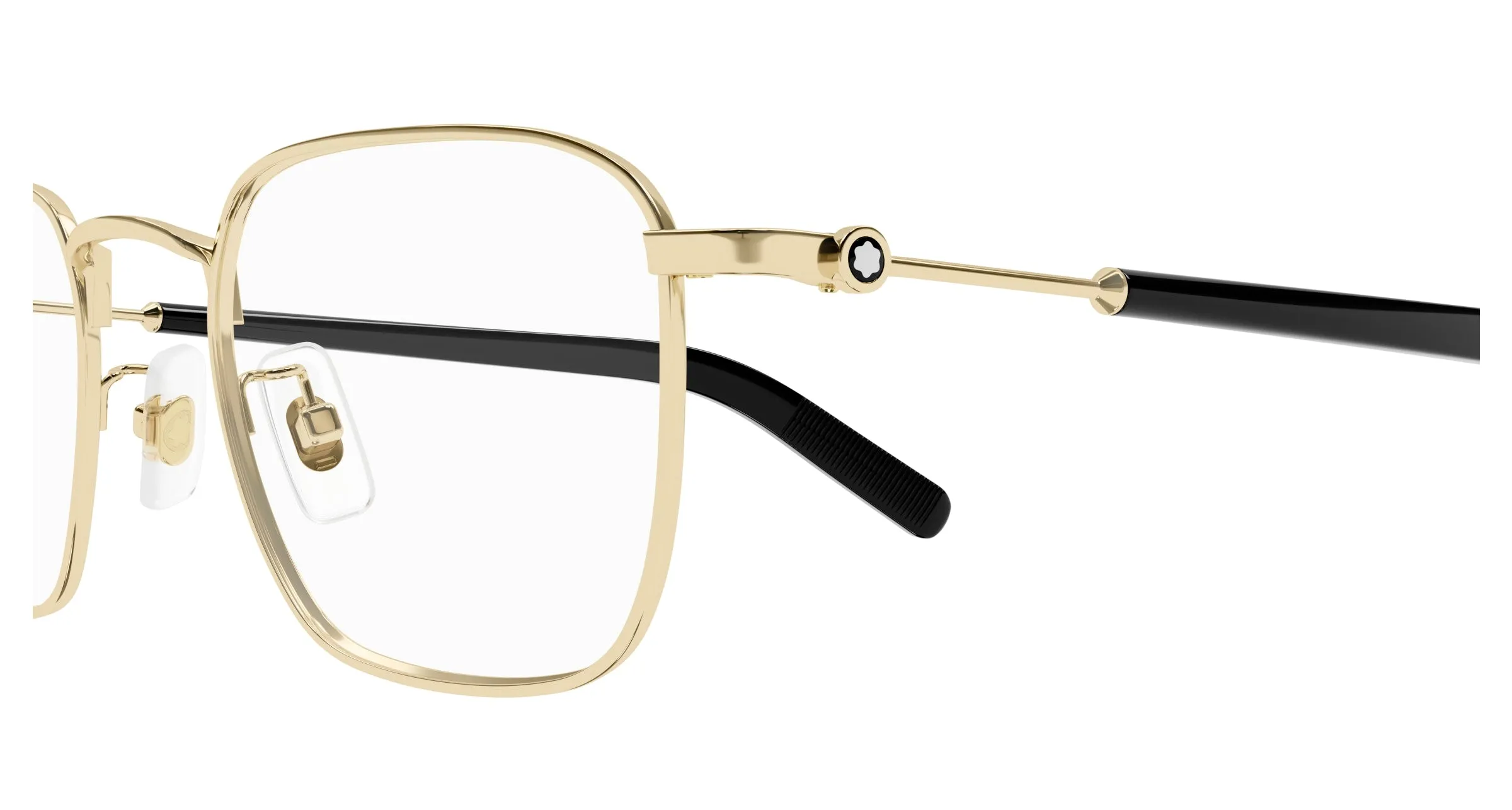 Montblanc MB0389O 006 Montature da vista Metallo Oro Trasparente Squadrata - immagine 3