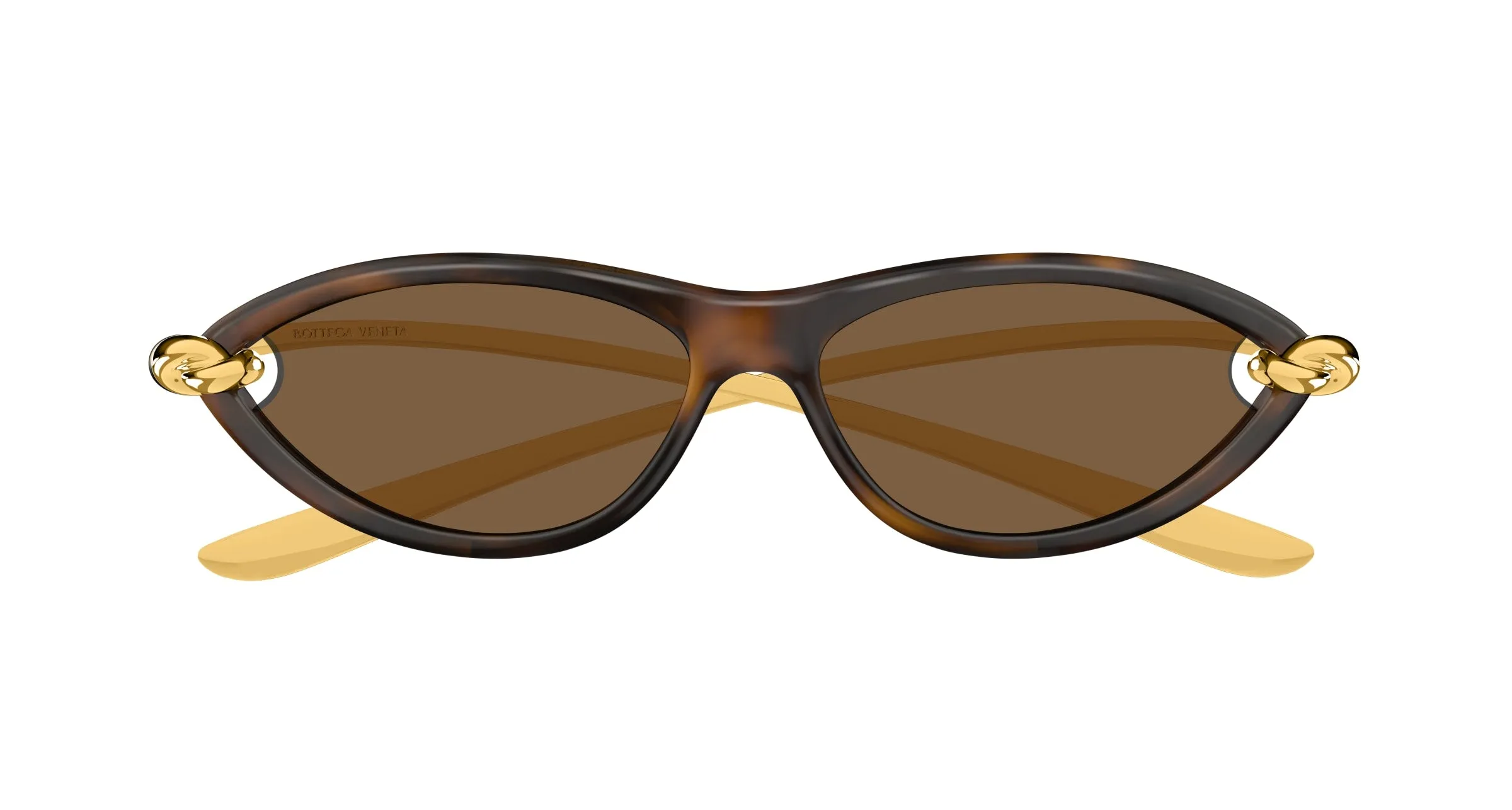 Bottega Veneta BV1390S 002 Occhiali da sole Iniettato Havana Marrone Cat Eye - immagine 2