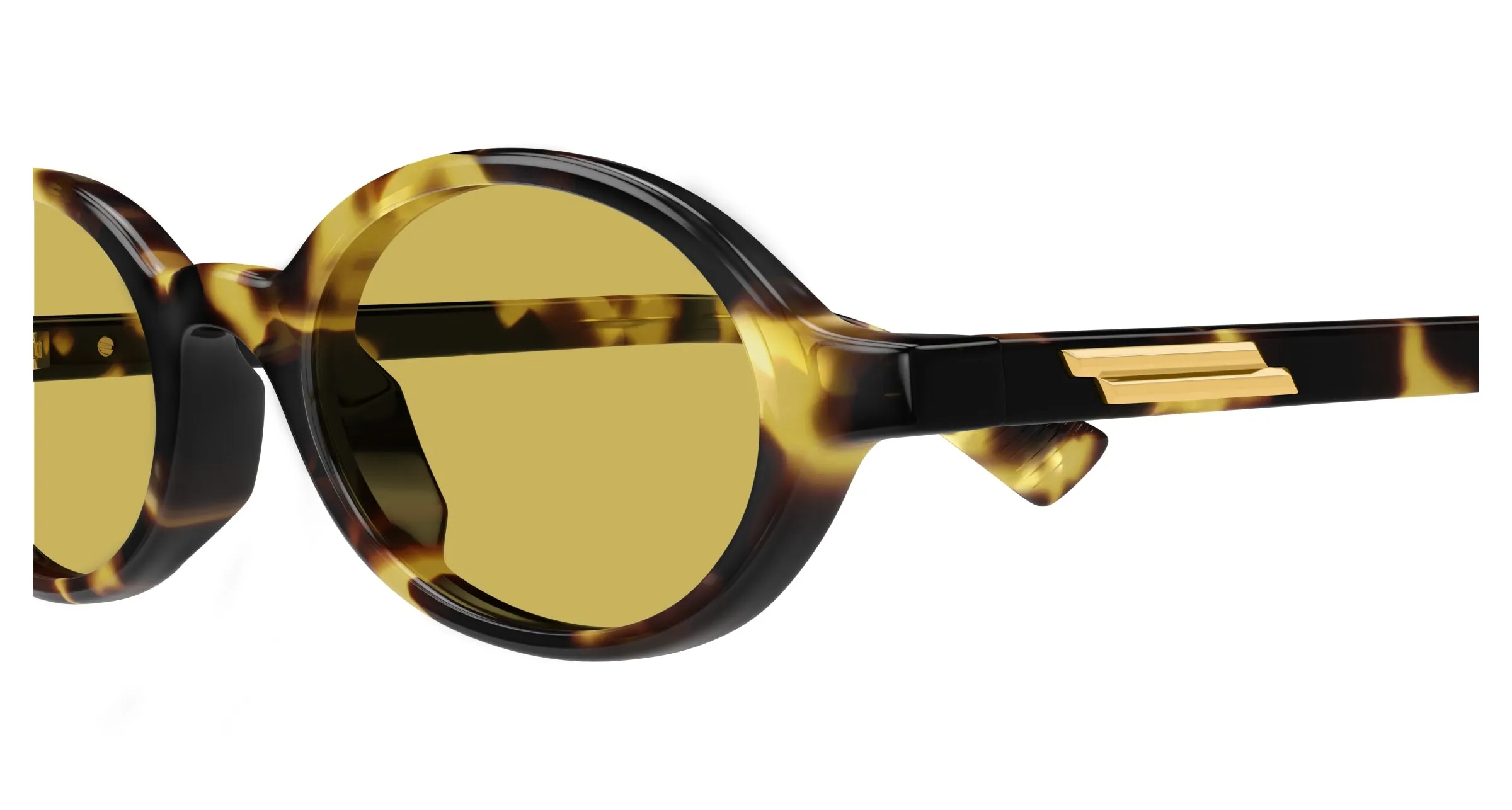 Bottega Veneta BV1388S 002 Occhiali da sole Acetato Havana Rotonda - immagine 3
