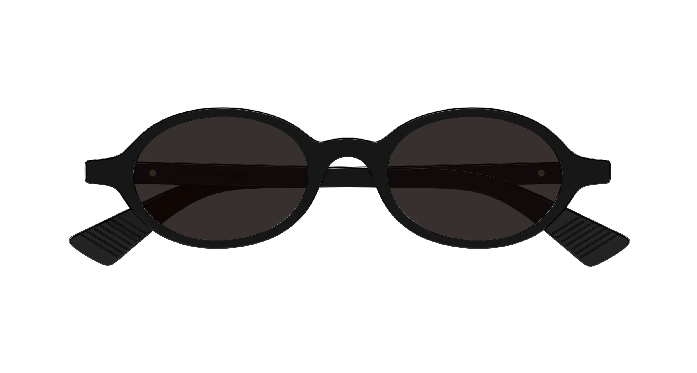 Bottega Veneta BV1388S 001 Occhiali da sole Acetato Nero Grigio Rotonda - immagine 2