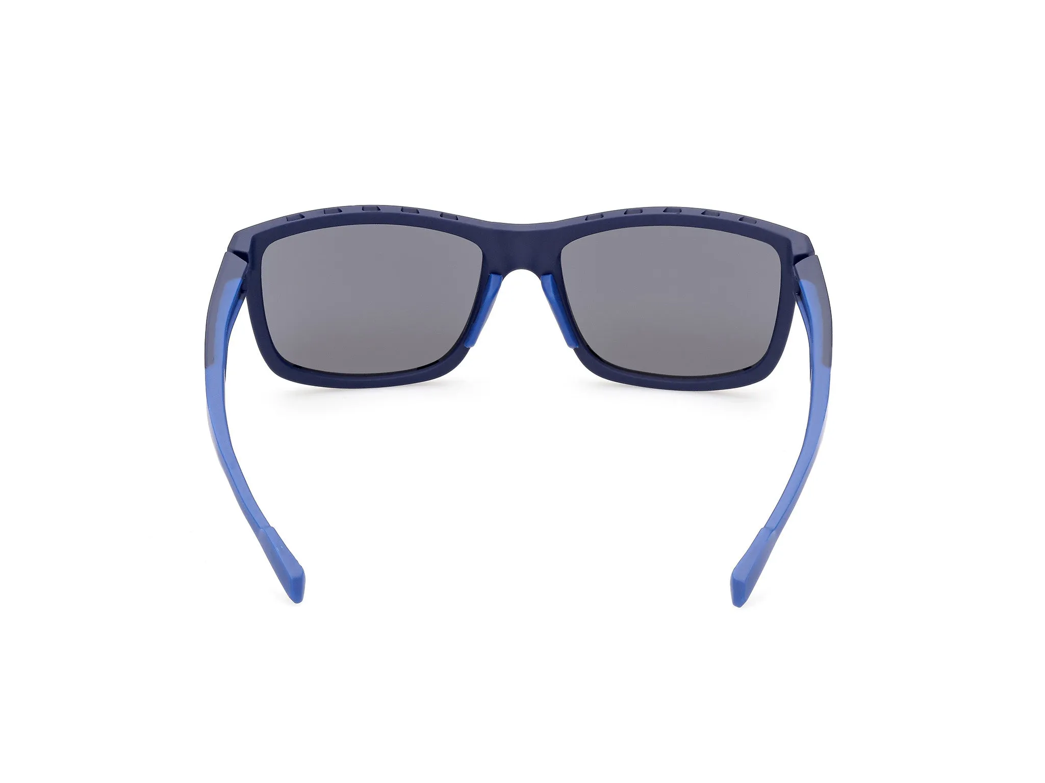 Adidas Sport SP0047 91X Occhiali da sole Iniettato Blu Blu Squadrata Normale Specchiato - immagine 4