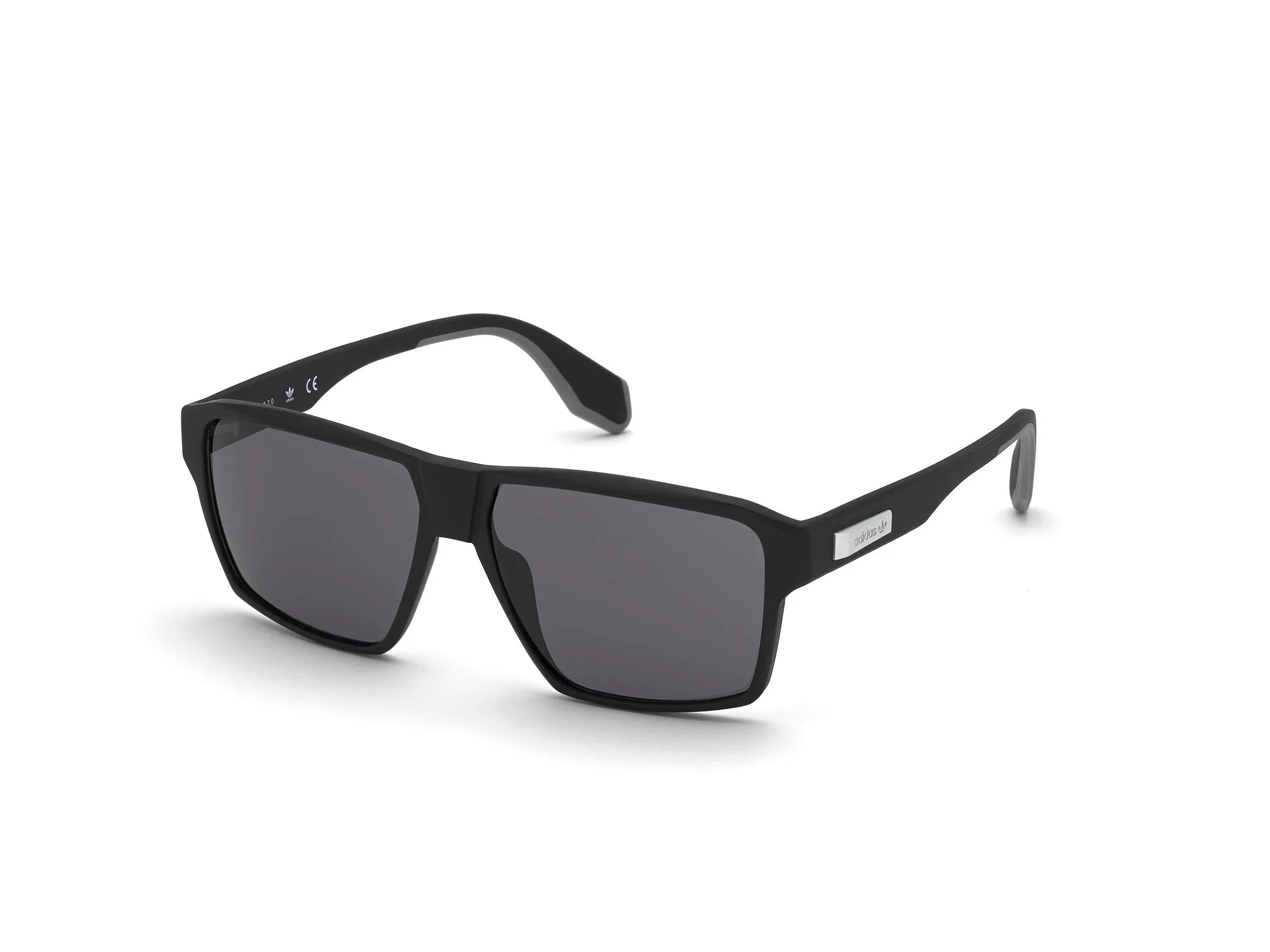 Adidas Sport Uomo Adidas OR0039 02A Occhiali da sole Iniettato Nero Grigio Geometrica Normale - immagine 1