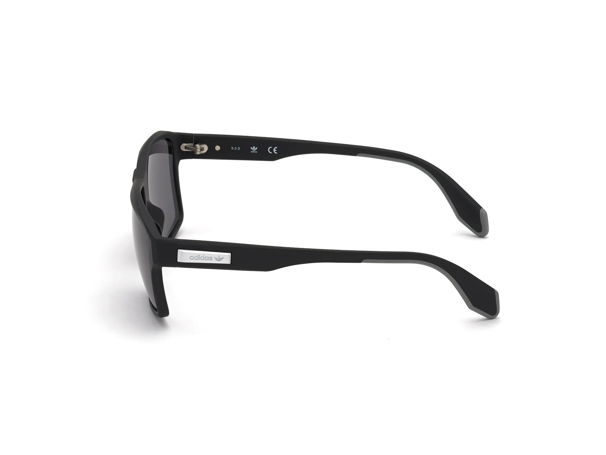 Adidas Sport Uomo Adidas OR0039 02A Occhiali da sole Iniettato Nero Grigio Geometrica Normale - immagine 3