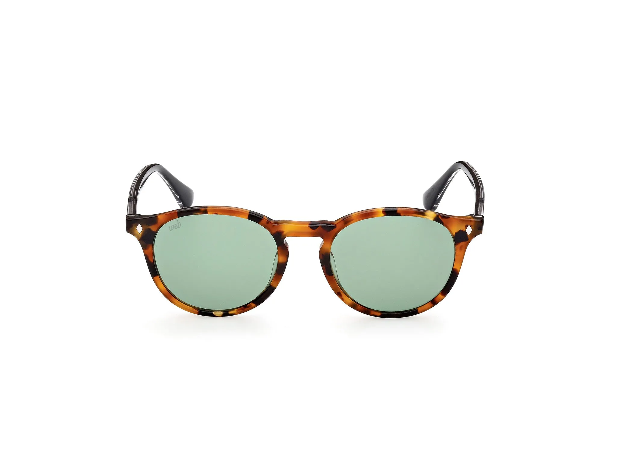 Web WE0328 56N Occhiali da sole Acetato Havana Verde Rotonda Normale - immagine 2