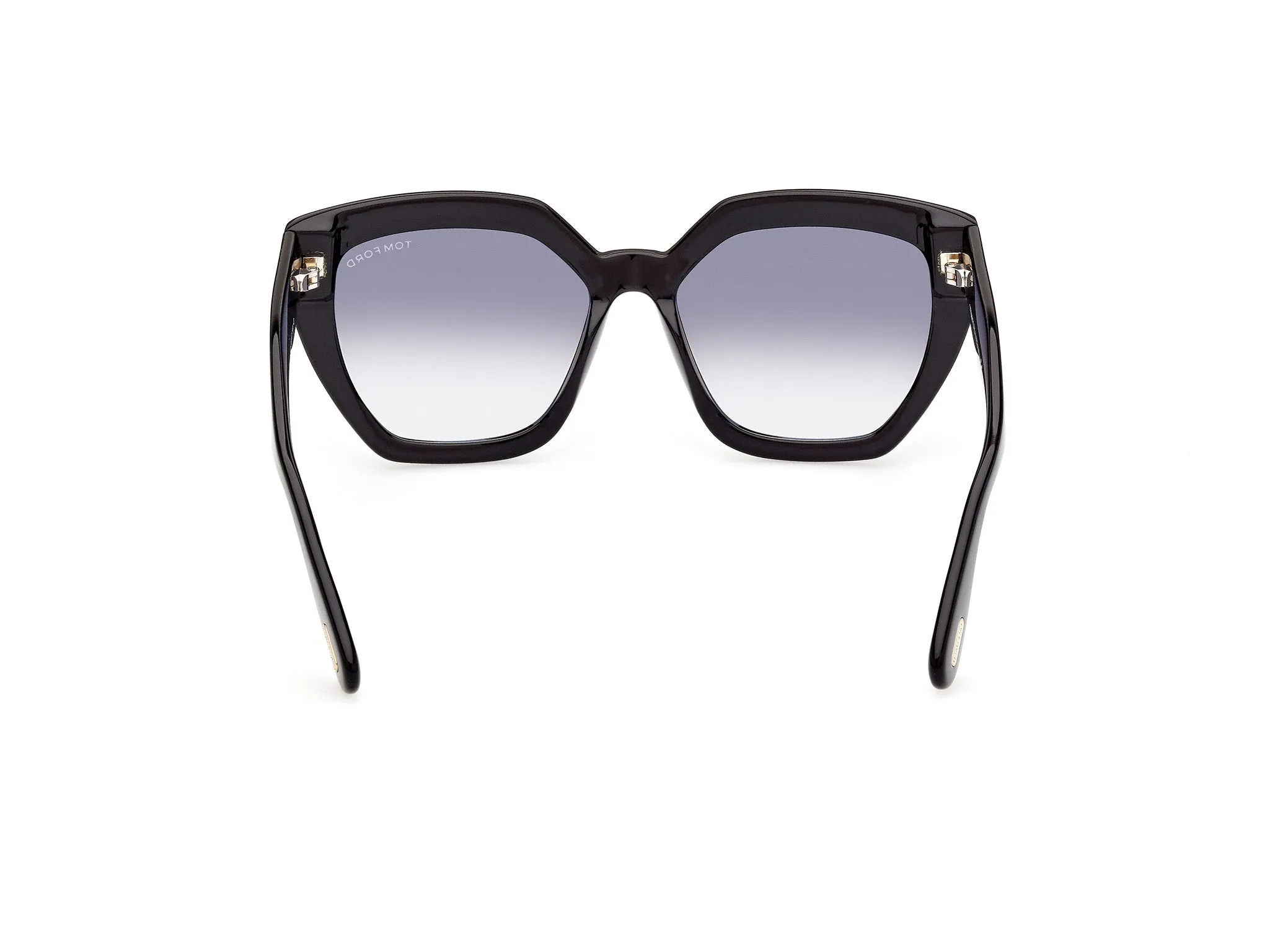 TOM FORD FT0939 PHOEBE 01B Occhiali da sole Acetato Nero Grigio Squadrata Normale Sfumato - immagine 4