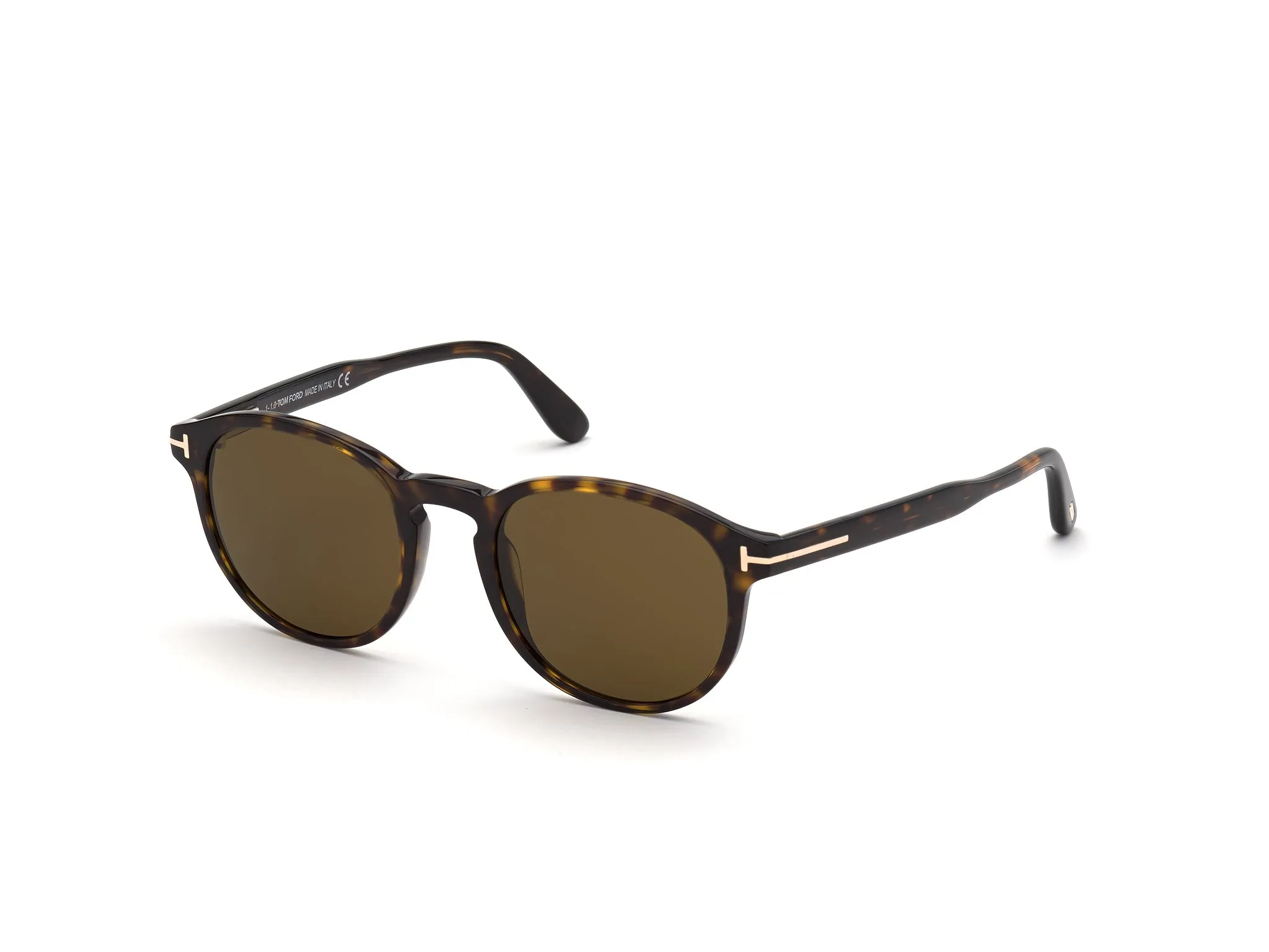 TOM FORD FT0834 DANTE 52J Occhiali da sole Acetato Havana Marrone Rotonda Normale - immagine 1