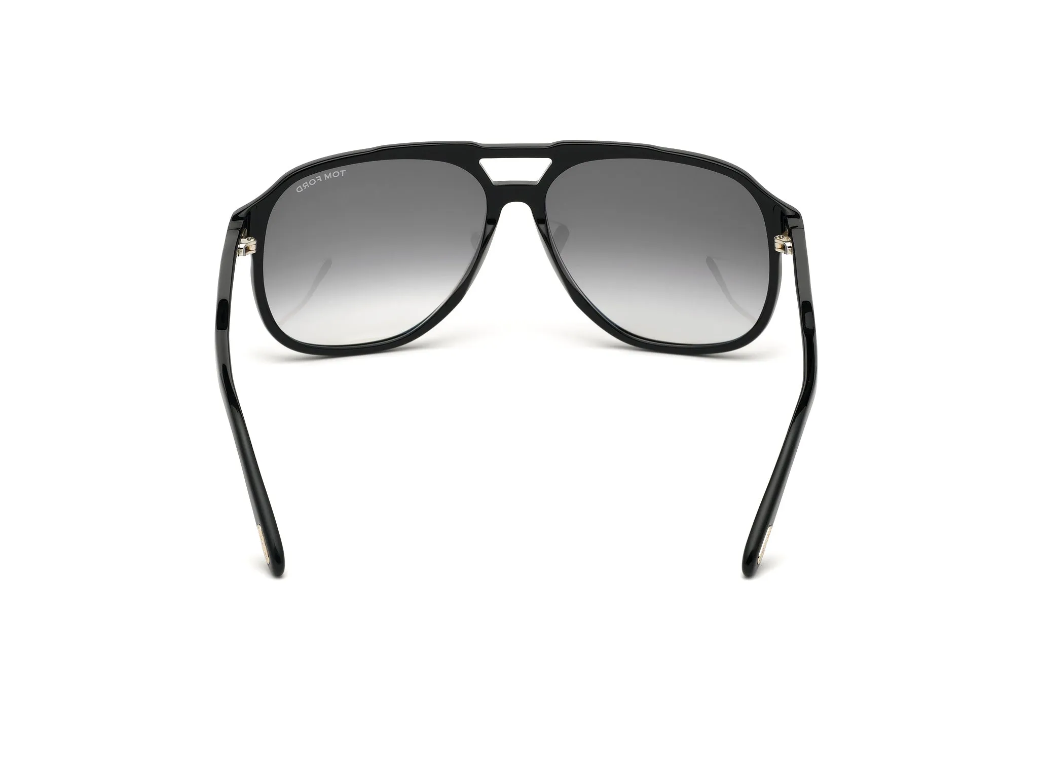 TOM FORD FT0753 RAOUL 01B Occhiali da sole Acetato Nero Grigio Squadrata Normale Sfumato - immagine 4