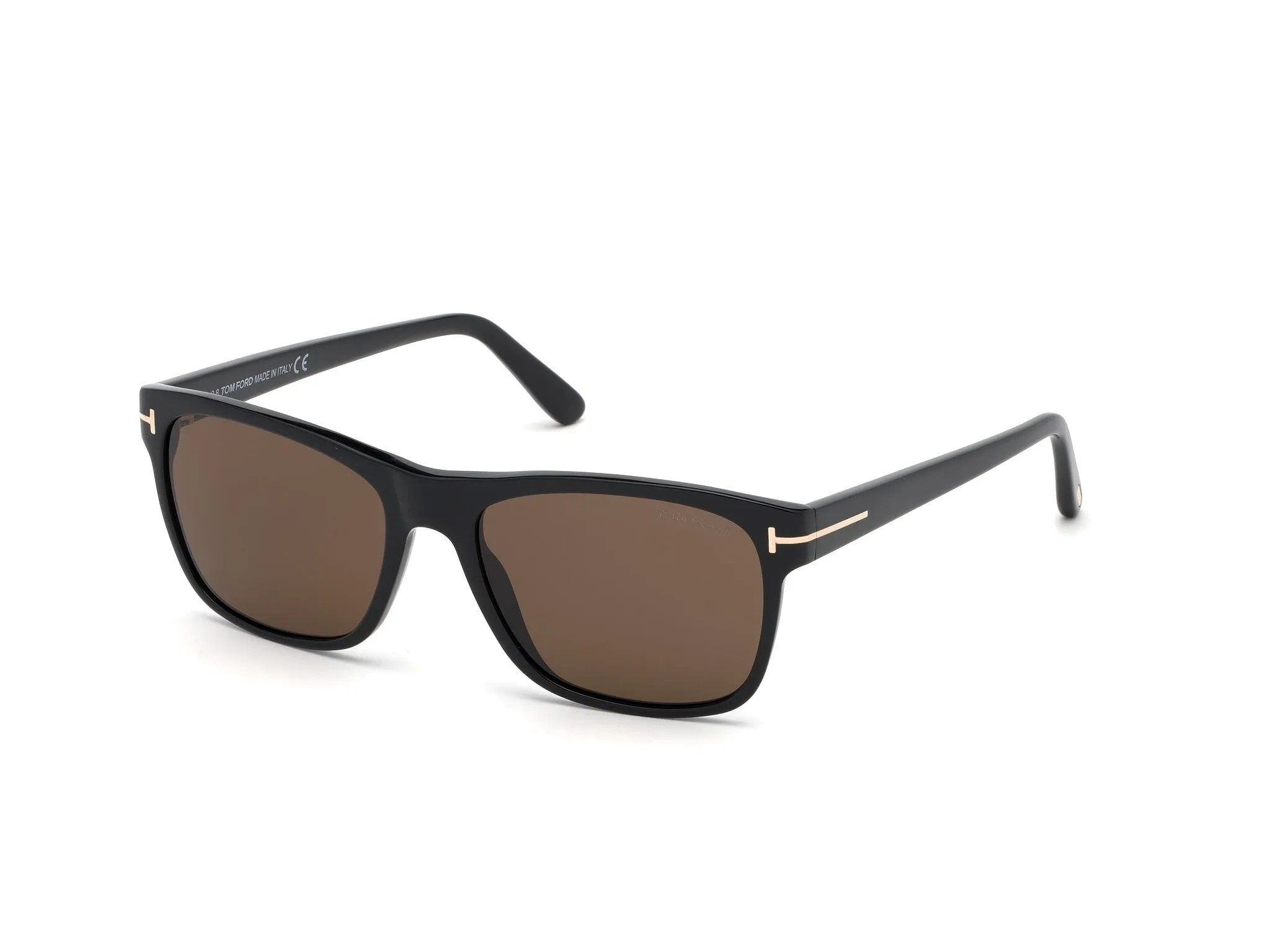 TOM FORD FT0698 GIULIO 01J Occhiali da sole Acetato Nero Trasparente Geometrica Normale - immagine 1