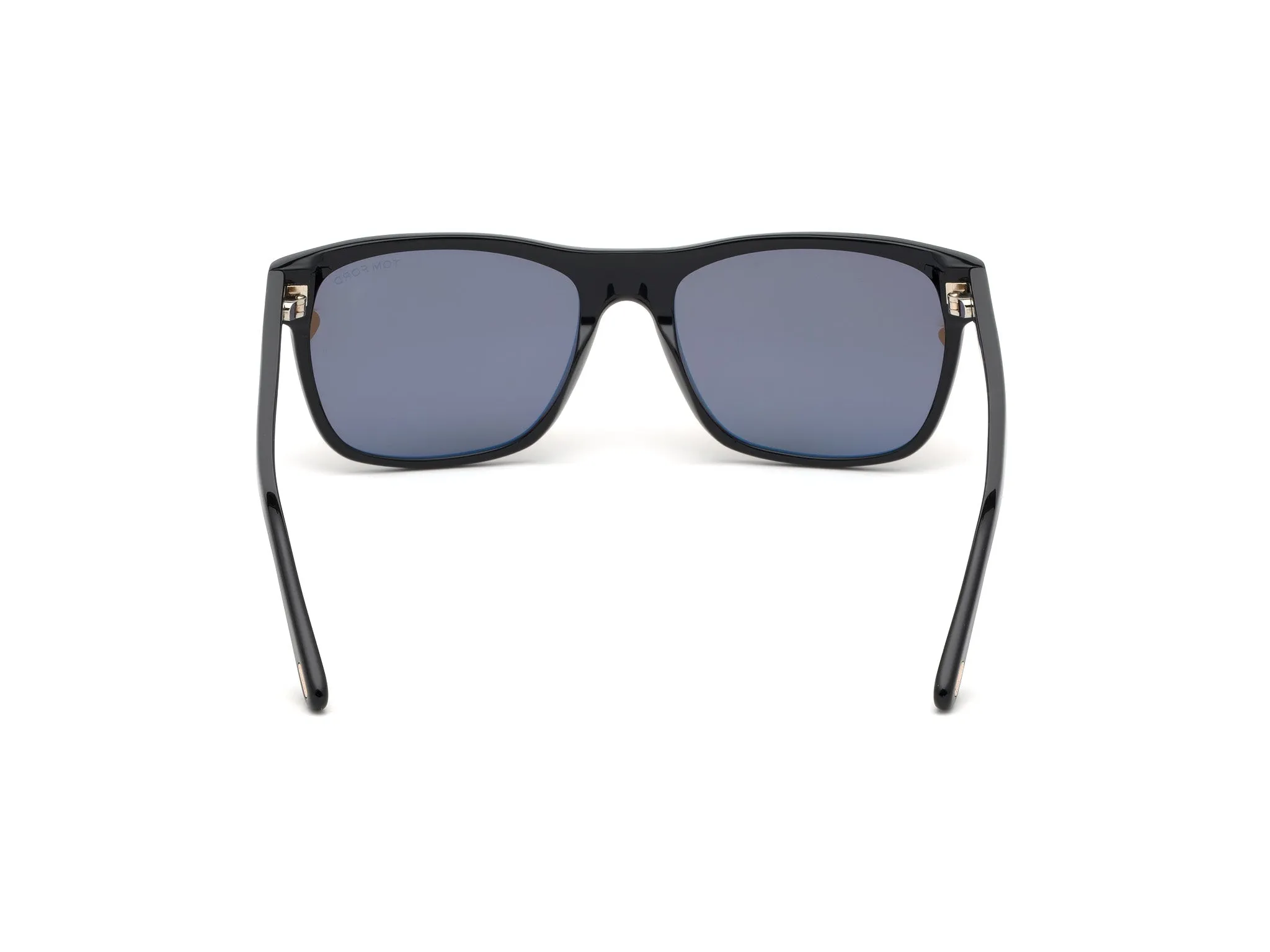 TOM FORD FT0698 GIULIO 01J Occhiali da sole Acetato Nero Trasparente Geometrica Normale - immagine 4