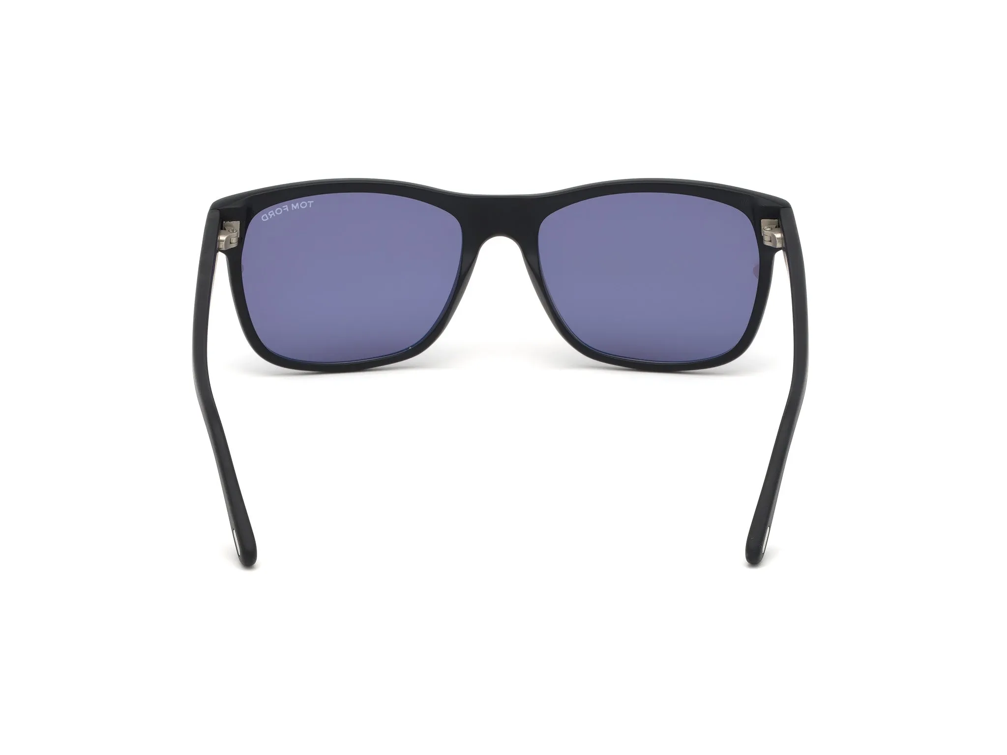 TOM FORD FT0698 GIULIO 02V Occhiali da sole Acetato Nero-opaco Blu Geometrica Normale - immagine 4