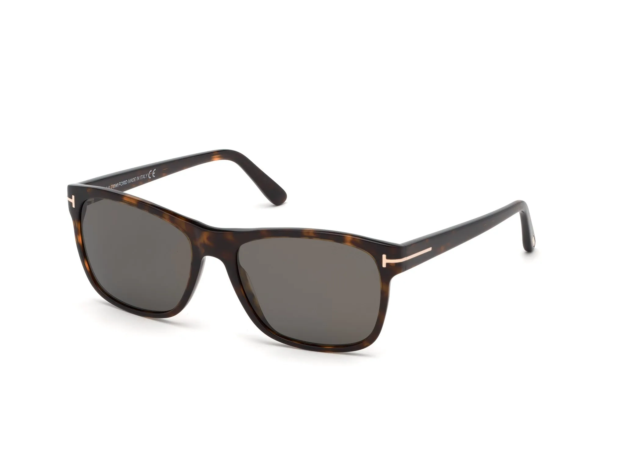 TOM FORD FT0698 GIULIO 52D Occhiali da sole Acetato Havana scuro Fumo Geometrica Polarizzata - immagine 1