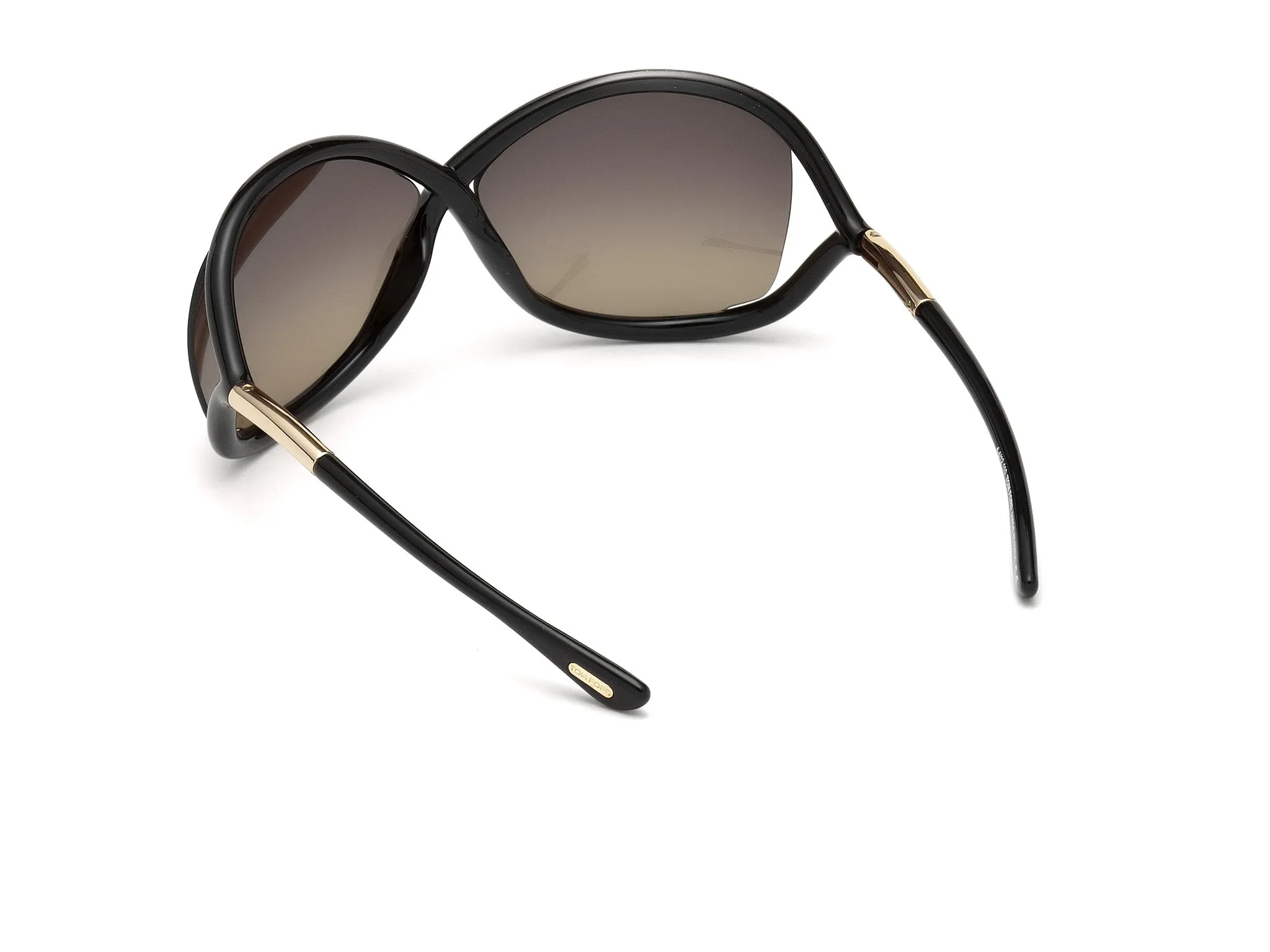 TOM FORD FT0009 WHITNEY 01D Occhiali da sole Iniettato Nero Grigio Geometrica Polarizzata - immagine 4