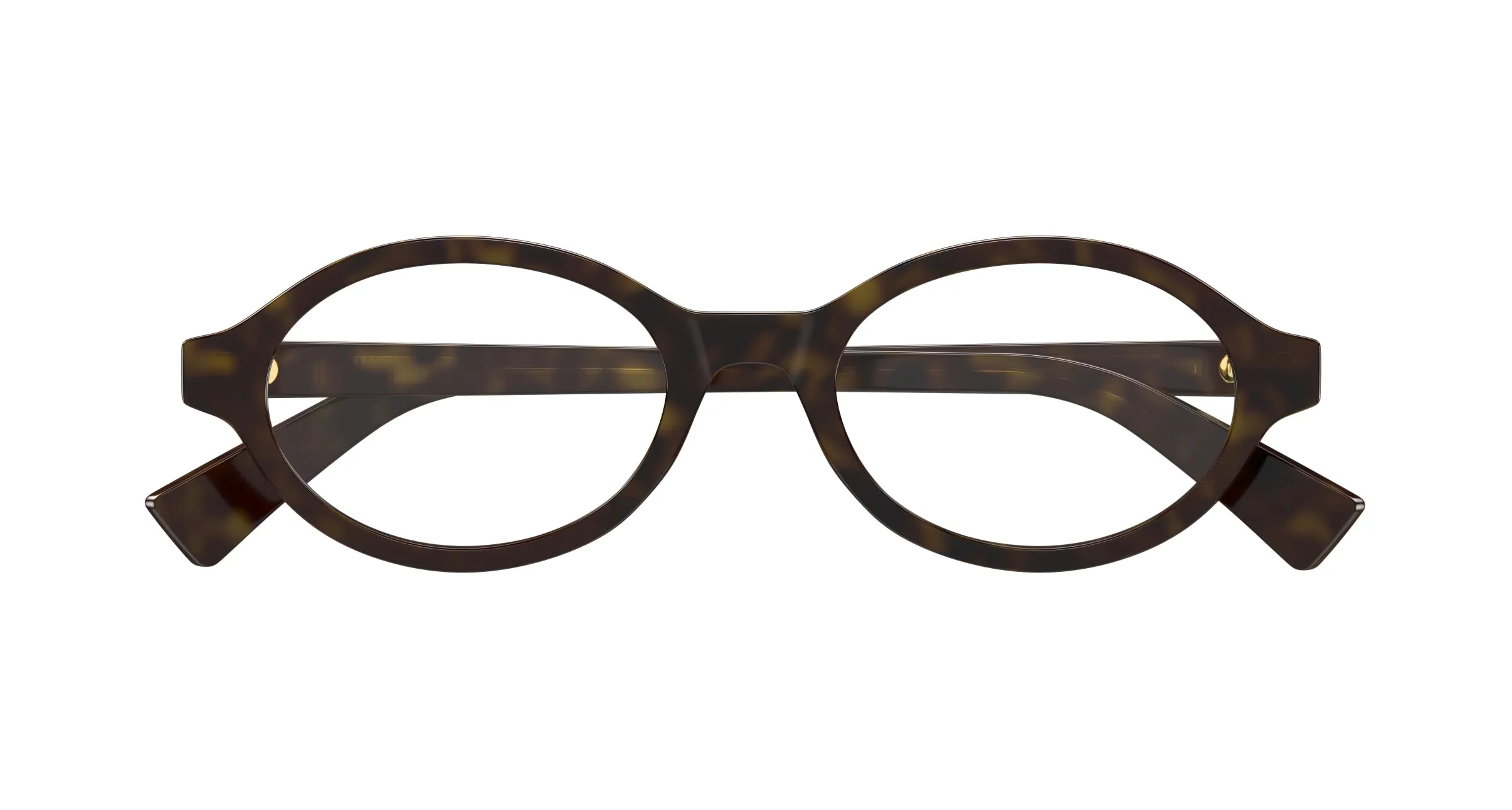 Bottega Veneta BV1367O 002 Montature da vista Acetato Havana Trasparente Rotonda - immagine 2