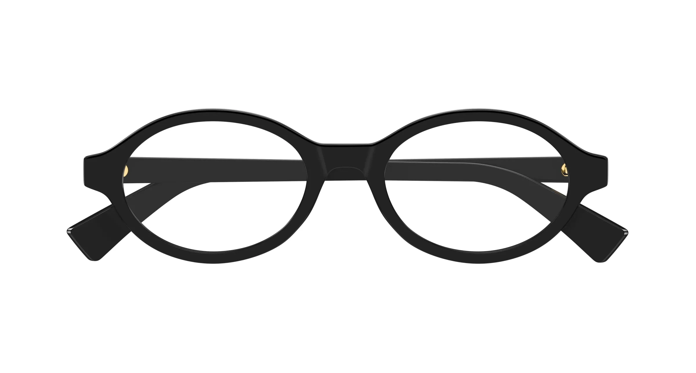 Bottega Veneta BV1367O 001 Montature da vista Acetato Nero Trasparente Rotonda - immagine 2