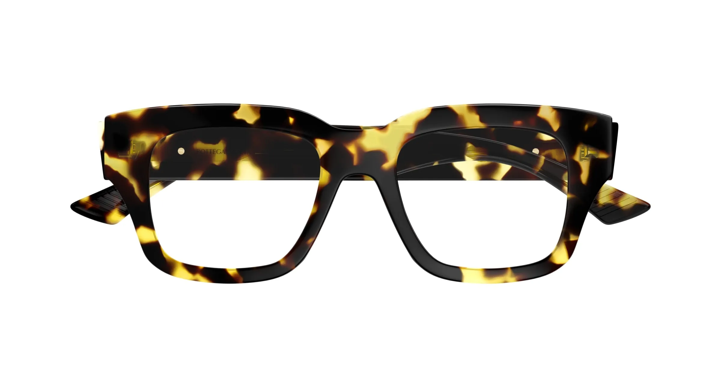 Bottega Veneta BV1361O 007 Montature da vista Acetato Havana Trasparente Squadrata - immagine 2