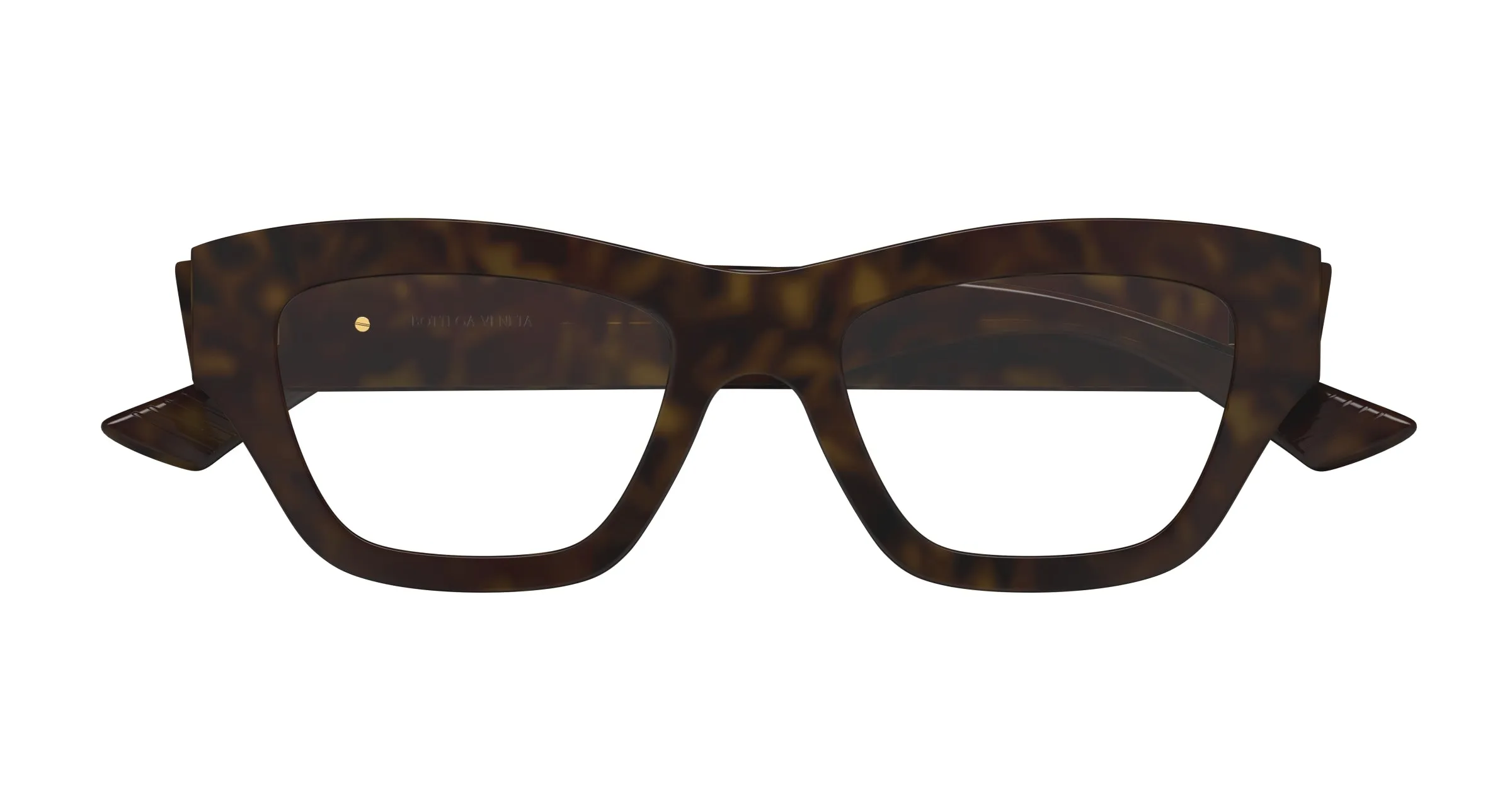 Bottega Veneta BV1360O 003 Montature da vista Acetato Havana Trasparente Squadrata - immagine 2