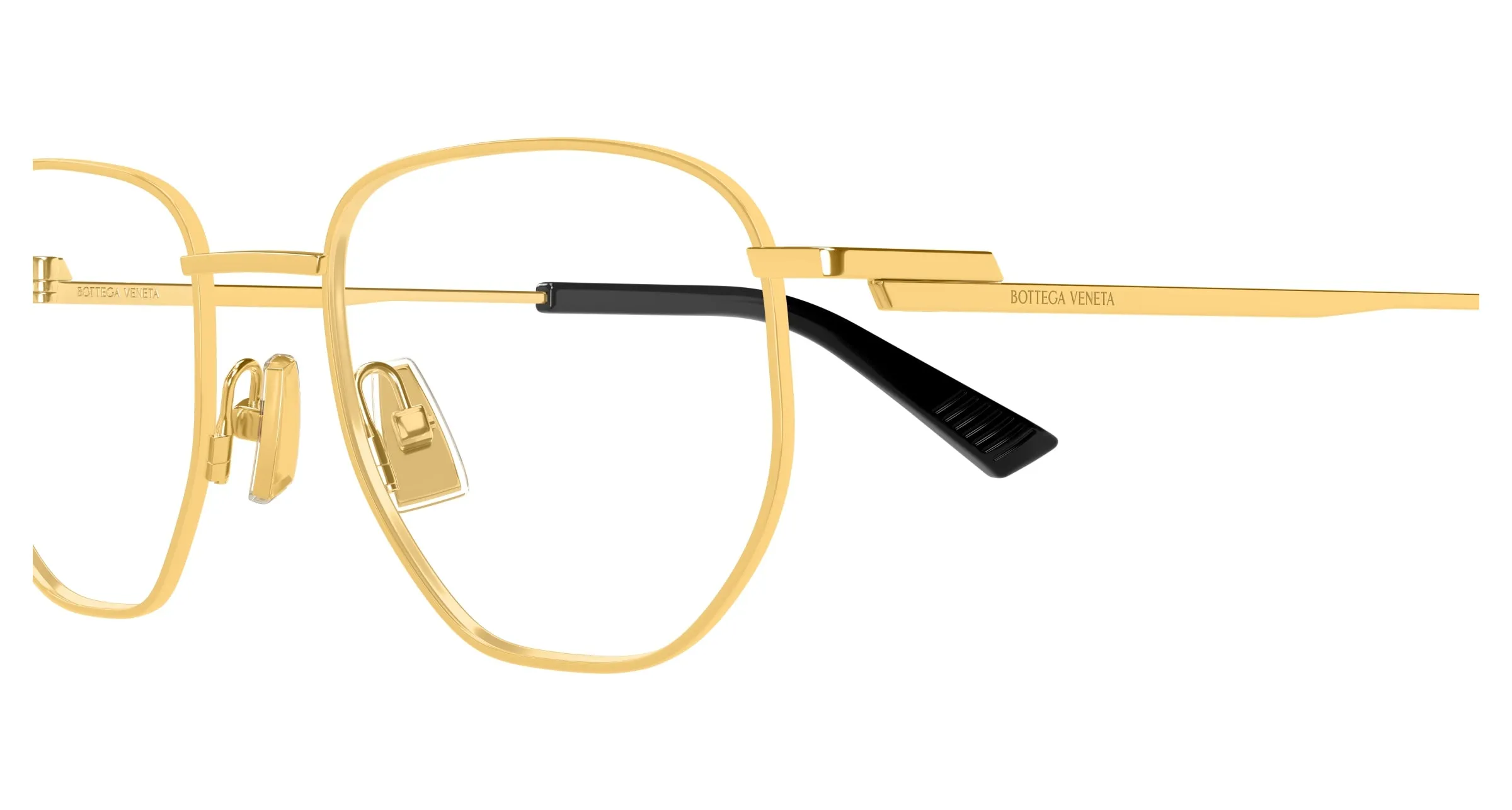 Bottega Veneta BV1301O 004 Montature da vista Metallo Oro Trasparente Rotonda - immagine 3