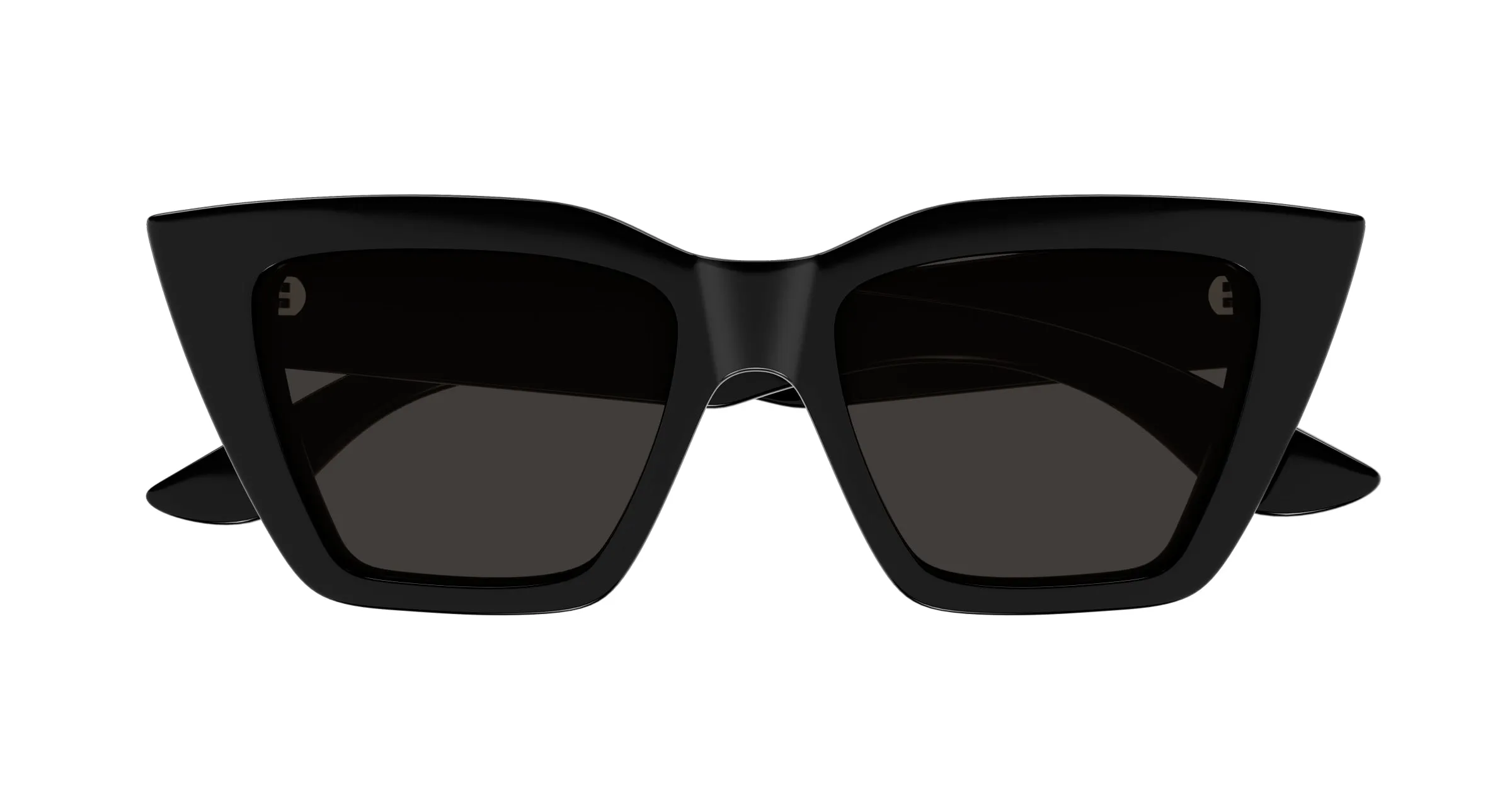 Alexander McQueen AM0507S 001 Occhiali da sole Acetato Nero Grigio Cat Eye - immagine 2