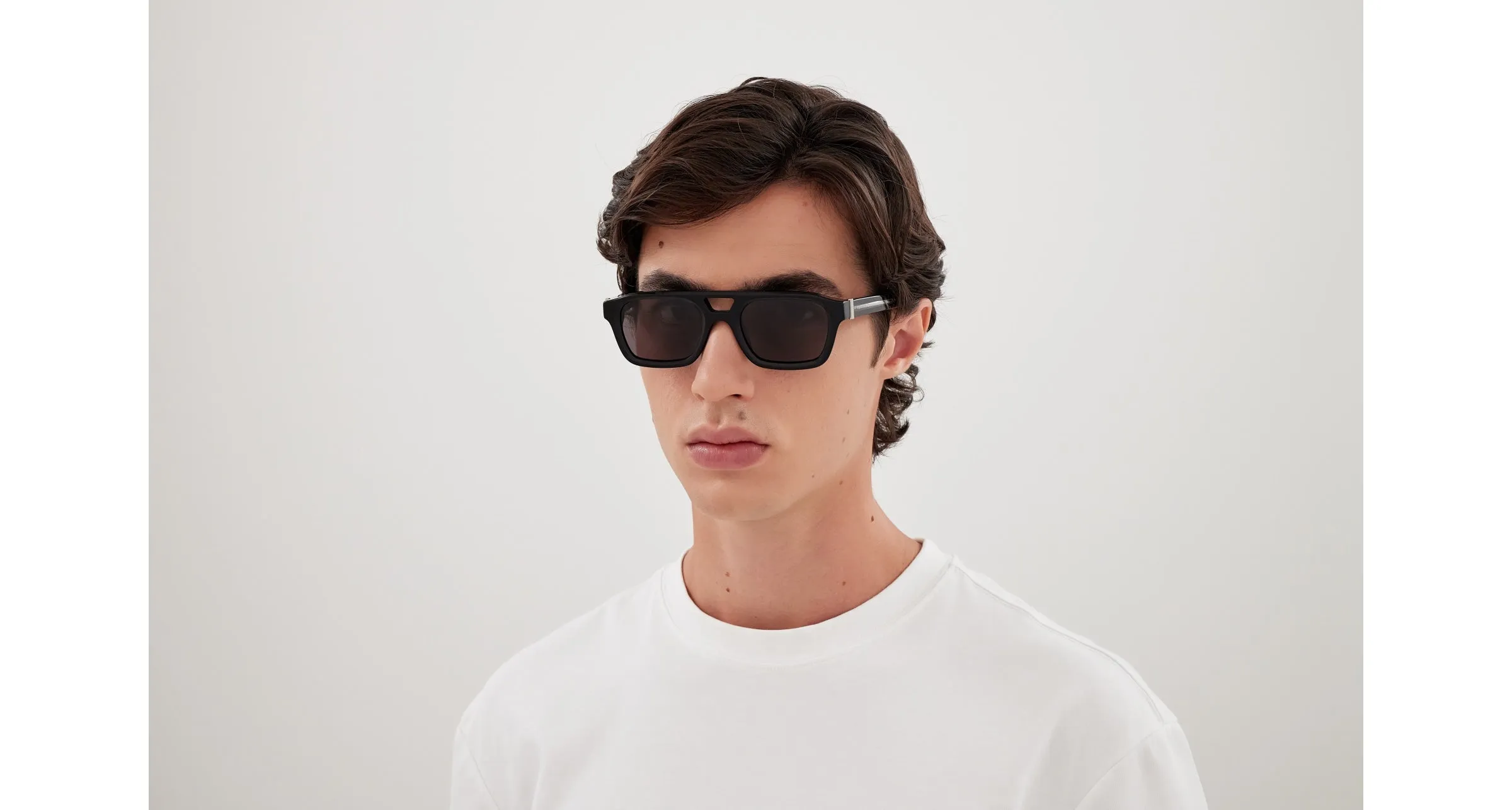 Alexander McQueen AM0505S 001 Occhiali da sole Acetato Nero Grigio Pilot - immagine 4