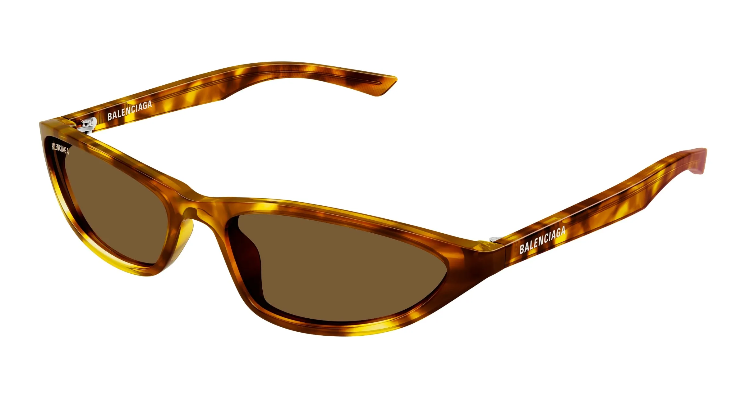 Balenciaga BB0402S 003 Occhiali da sole Acetato Havana Marrone Rotonda - immagine 1