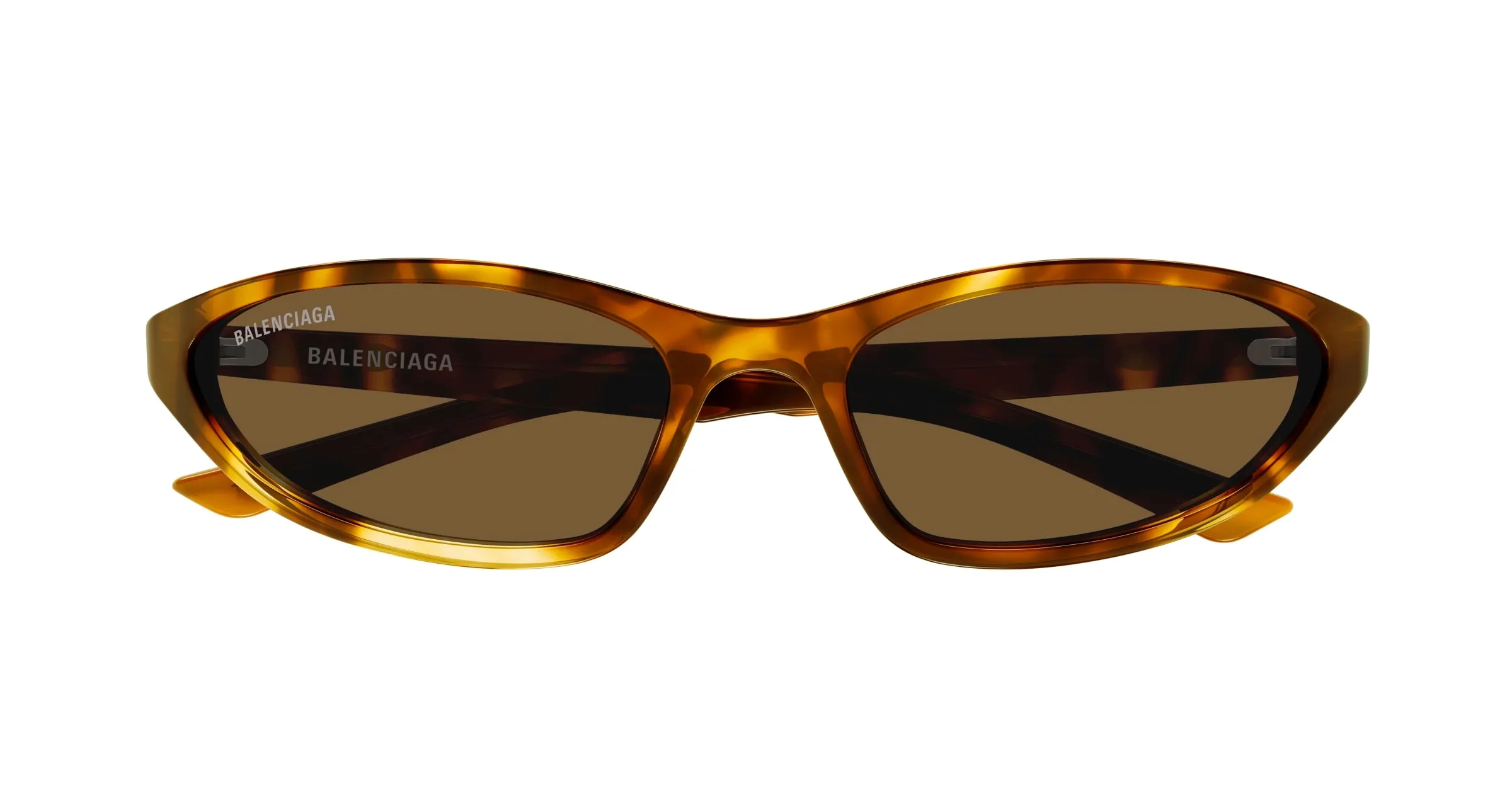Balenciaga BB0402S 003 Occhiali da sole Acetato Havana Marrone Rotonda - immagine 2