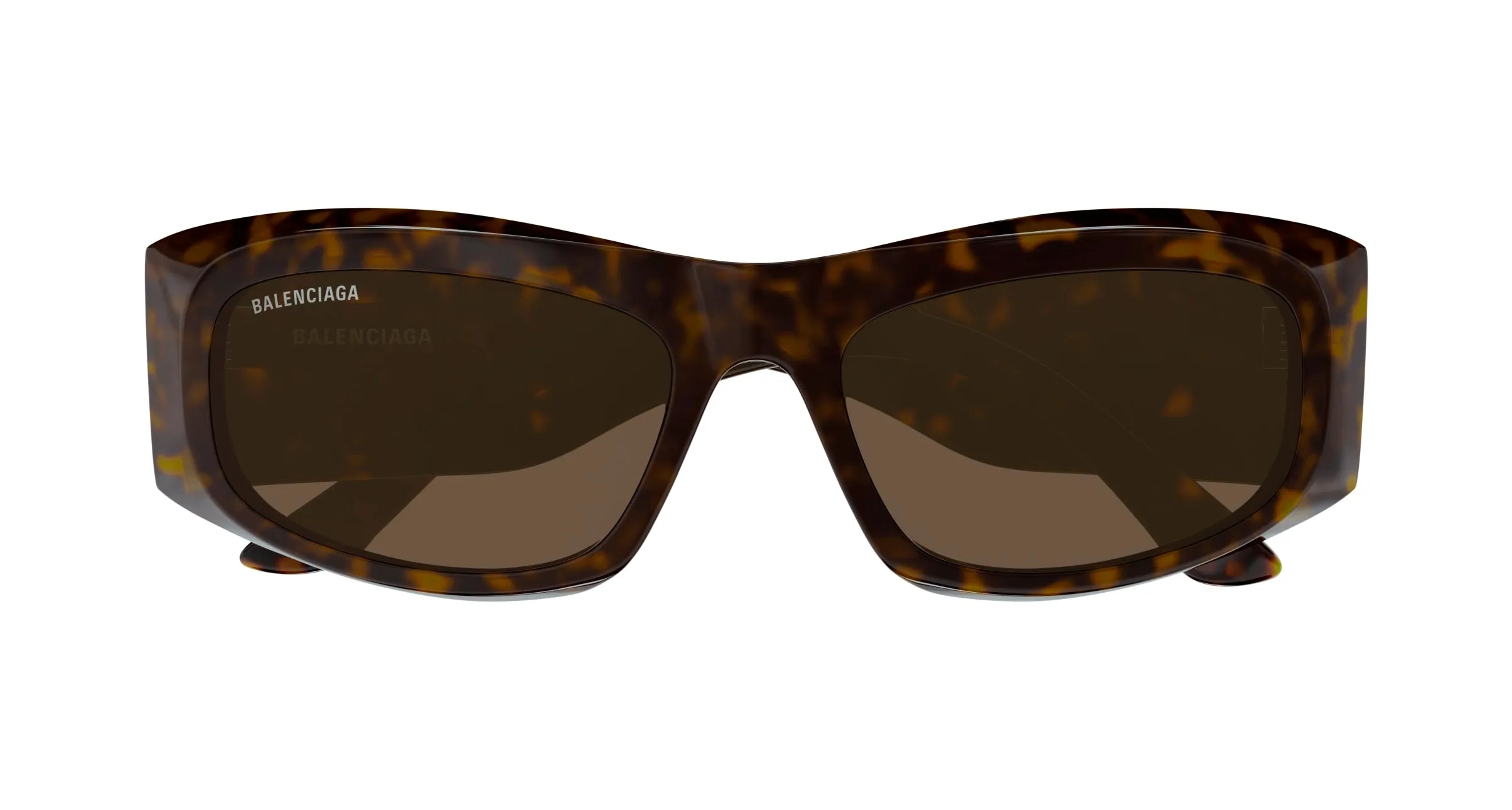 Balenciaga BB0395S 002 Occhiali da sole Acetato Havana Marrone Squadrata - immagine 2
